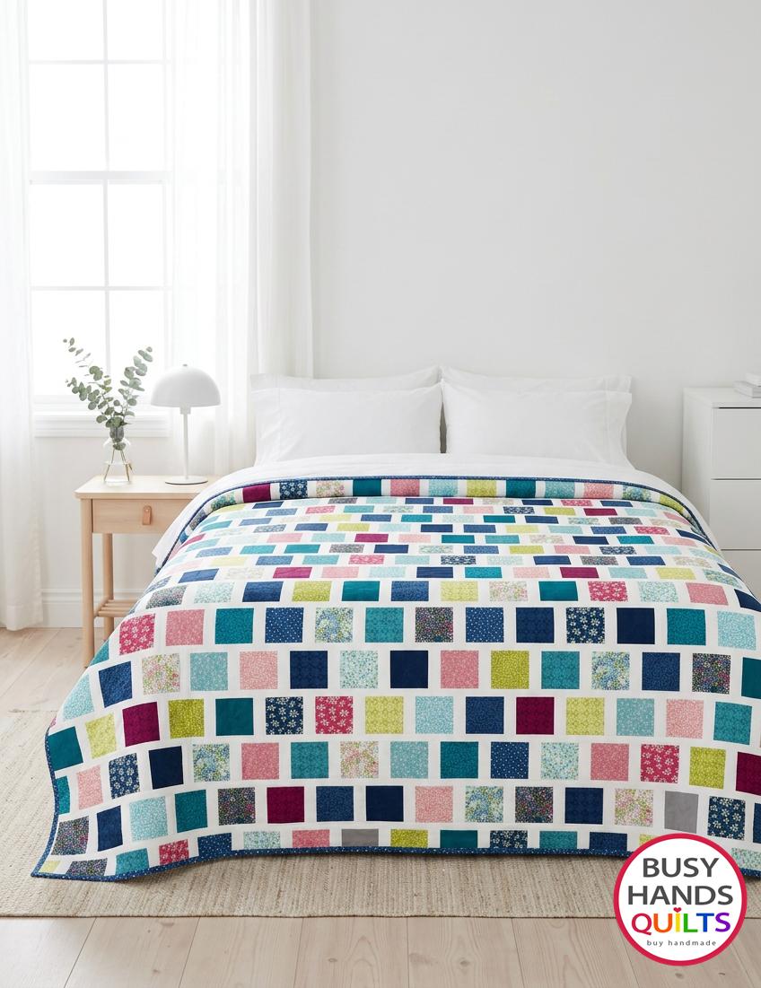 Market Square TWIN OR FULL Quilt Kit in Garden Dalliance