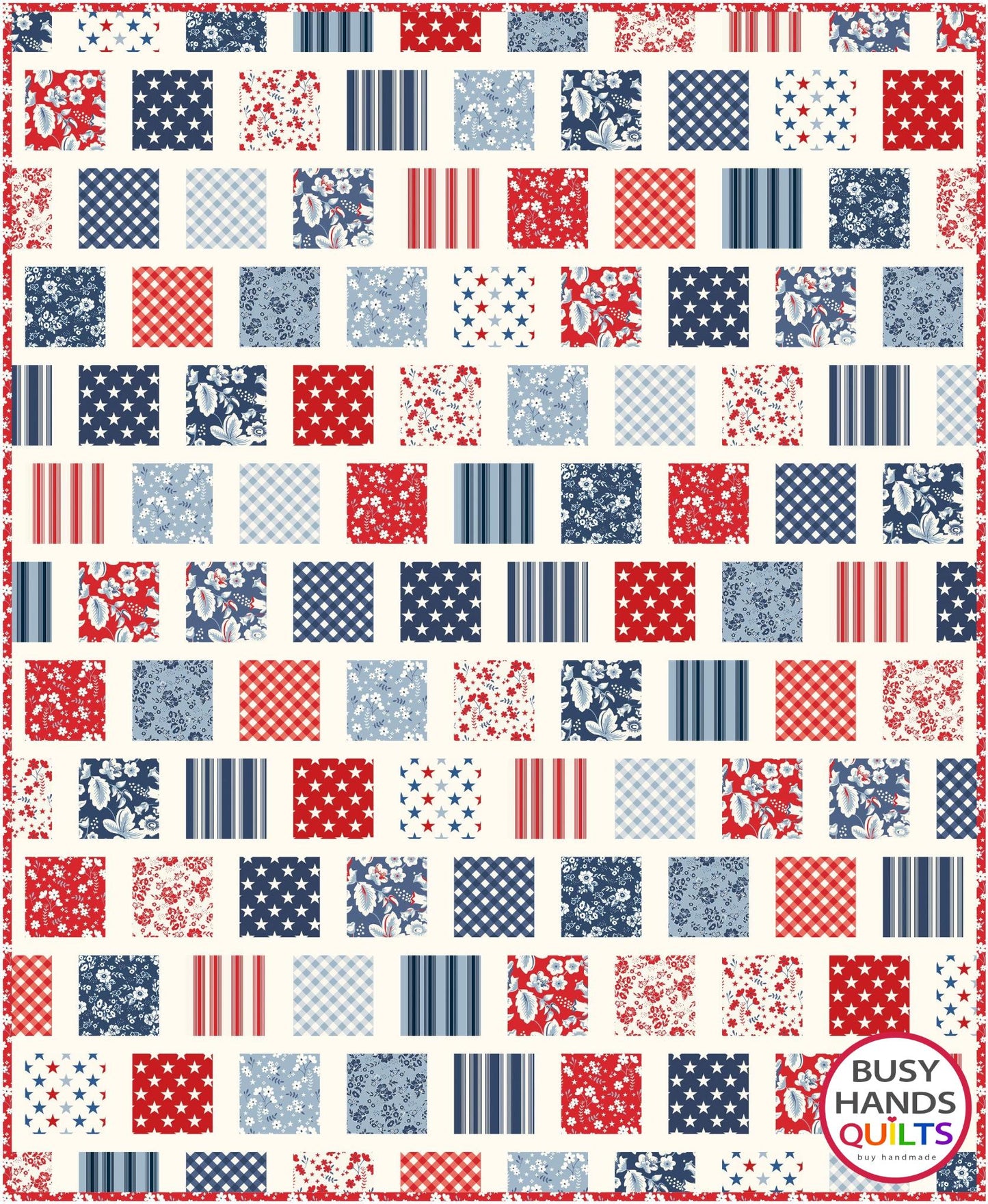 Market Square Quilt Pattern PRINTED