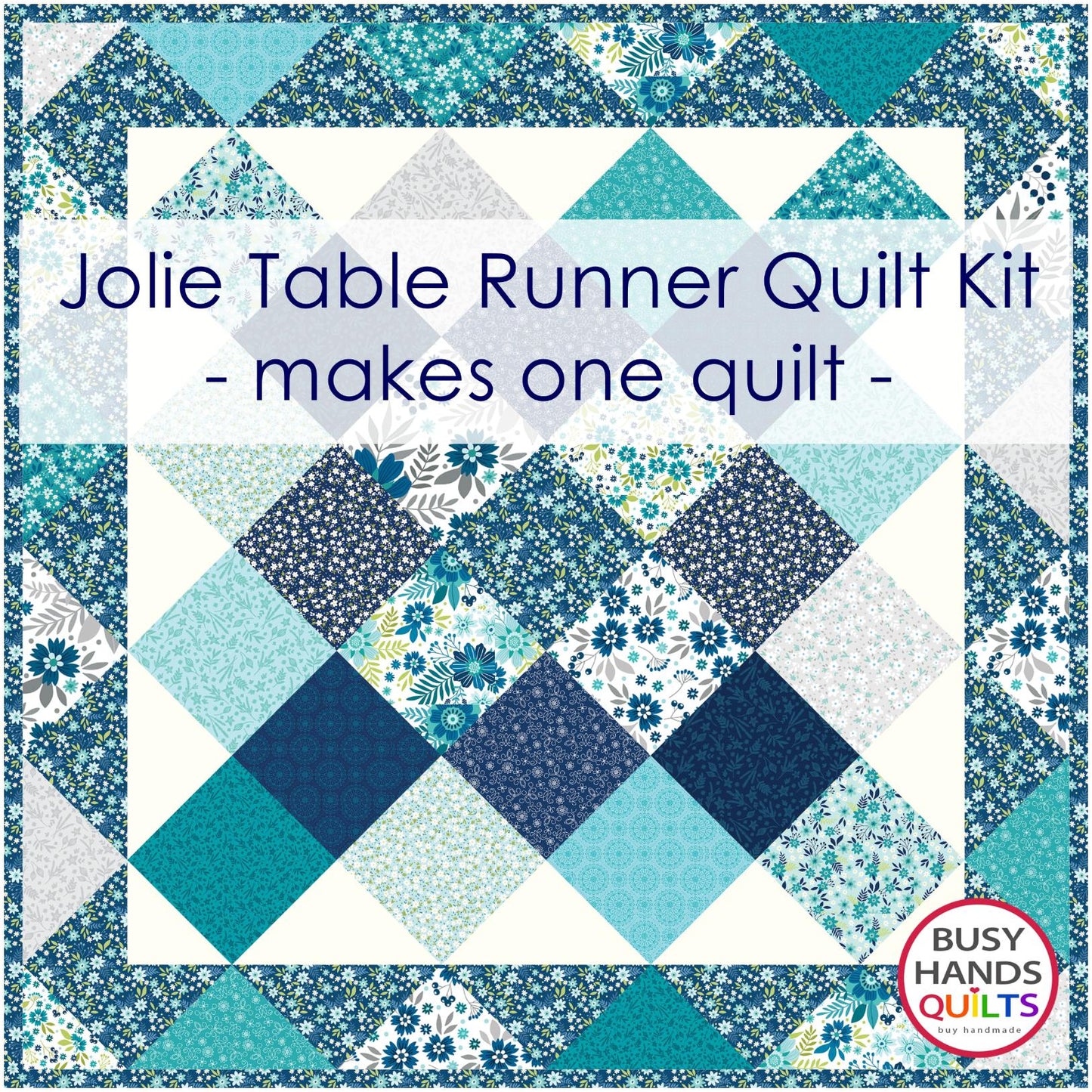 Jolie Table Runner Quilt Kit in Among the Wildflowers II