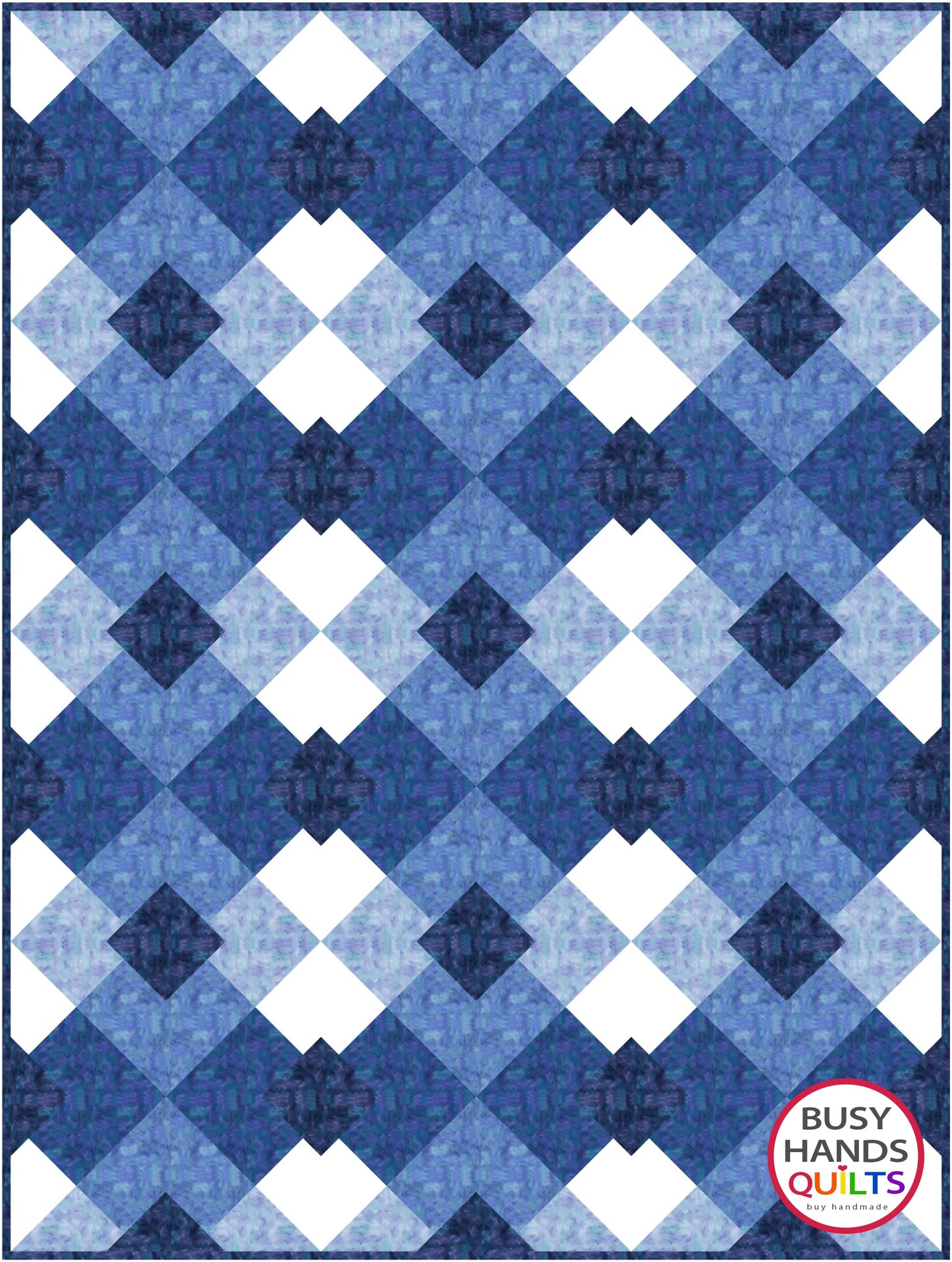 Precious Plaid Throw Quilt Kit in Watercolor Blues
