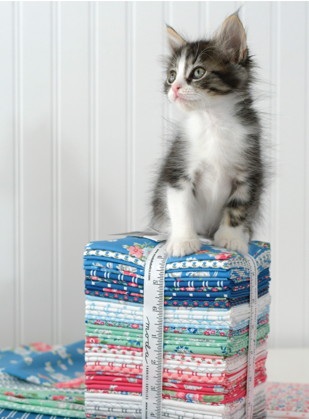 A Cat Named Stitch Fat Quarter Bundle 40 FQs by Camille Roskelley for Moda 55340AB #355