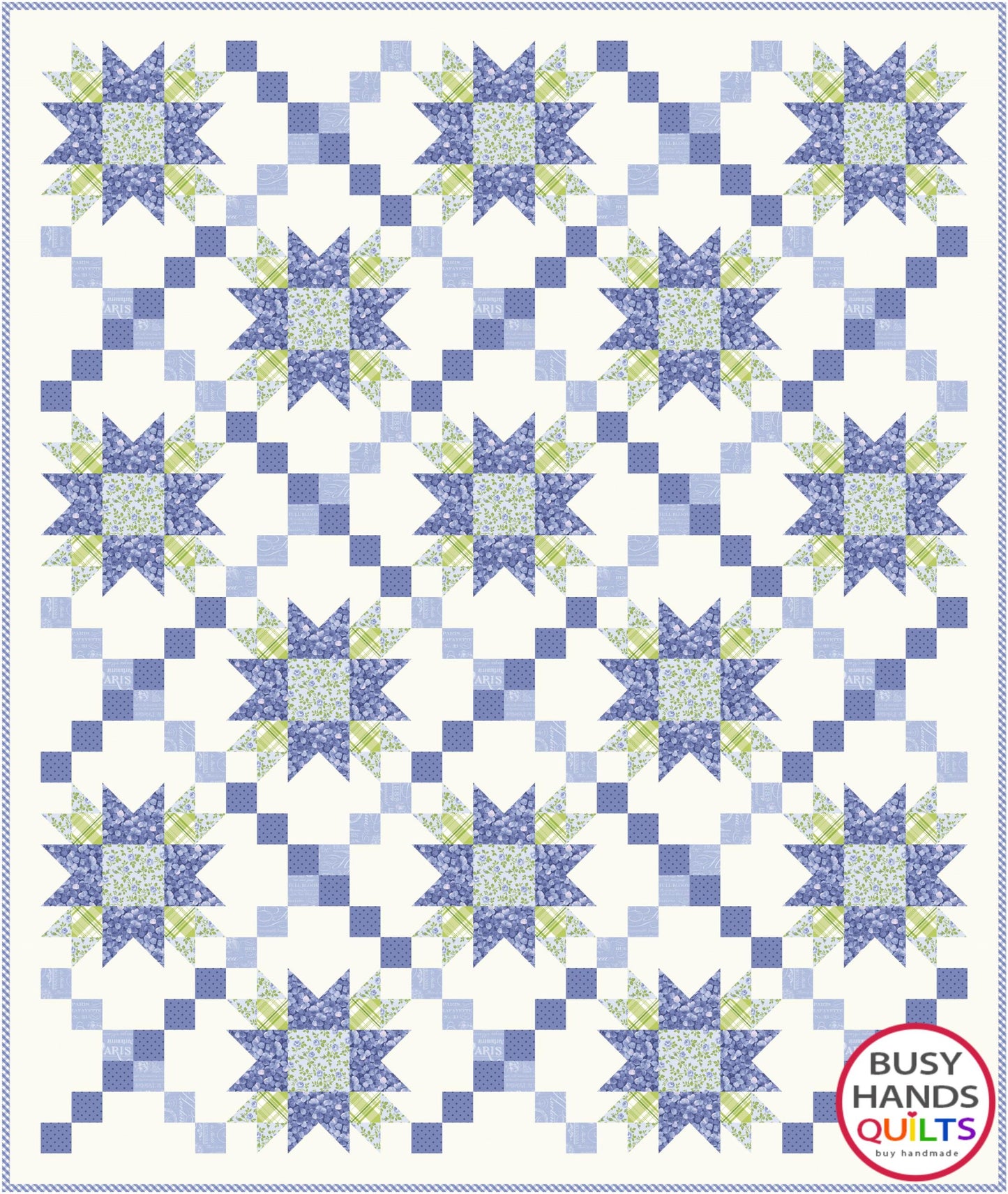 Shooting Stars Quilt Pattern PRINTED