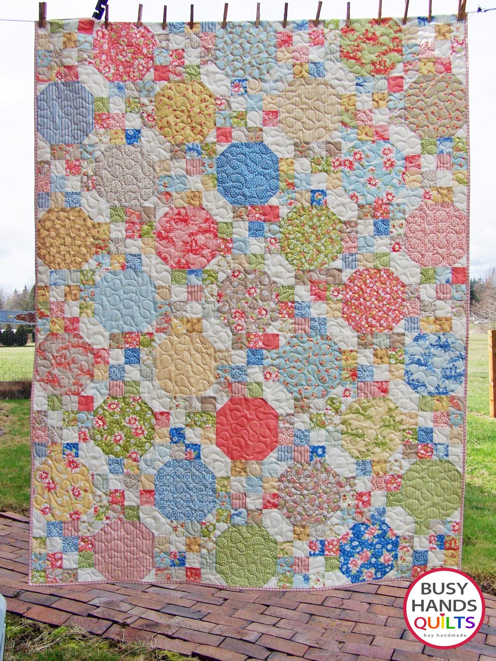 Square Dance Quilt Kit with Pattern using Stitched by Fig hotsell Tree Quilts - Finished size 74