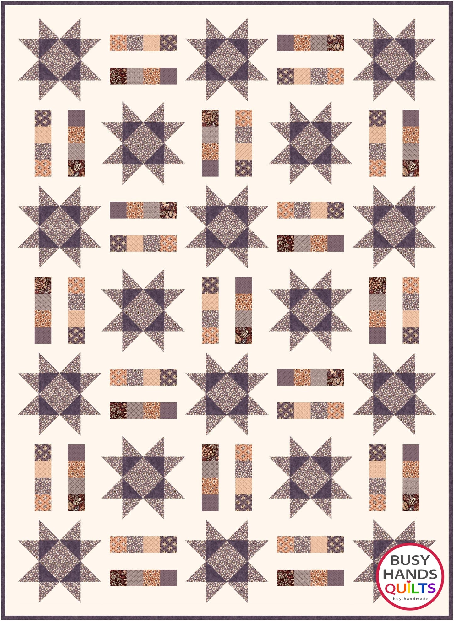 Stars and Stripes Quilt Pattern PRINTED