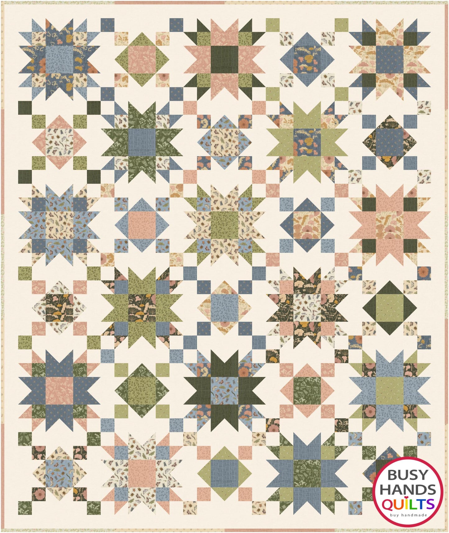 Summer on the Porch THROW Quilt Kit in Petalush