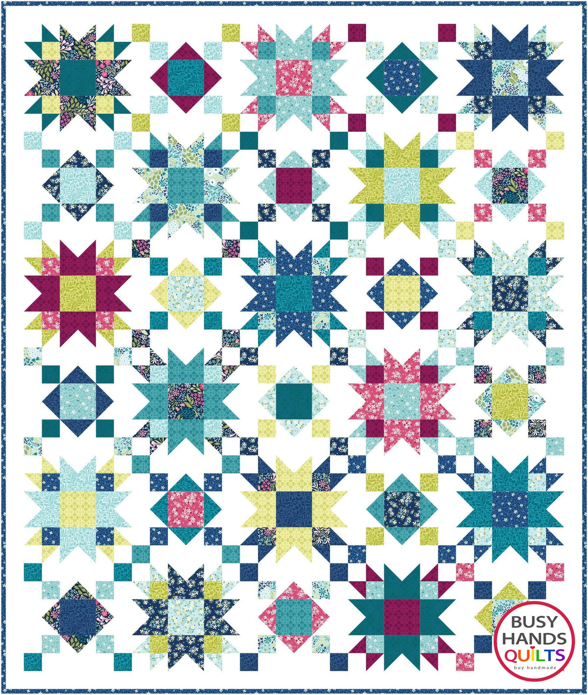 PREORDER Summer on the Porch Quilt Kit in Garden Dalliance - Makes TWIN or THROW