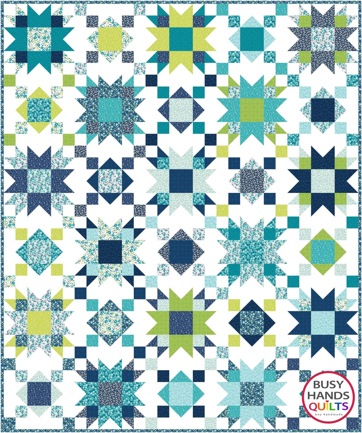 Summer on the Porch Throw Quilt Kit in Among the Wildflowers II