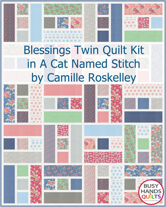 Blessings Twin Quilt Kit in A Cat Named Stitch Kit TWO
