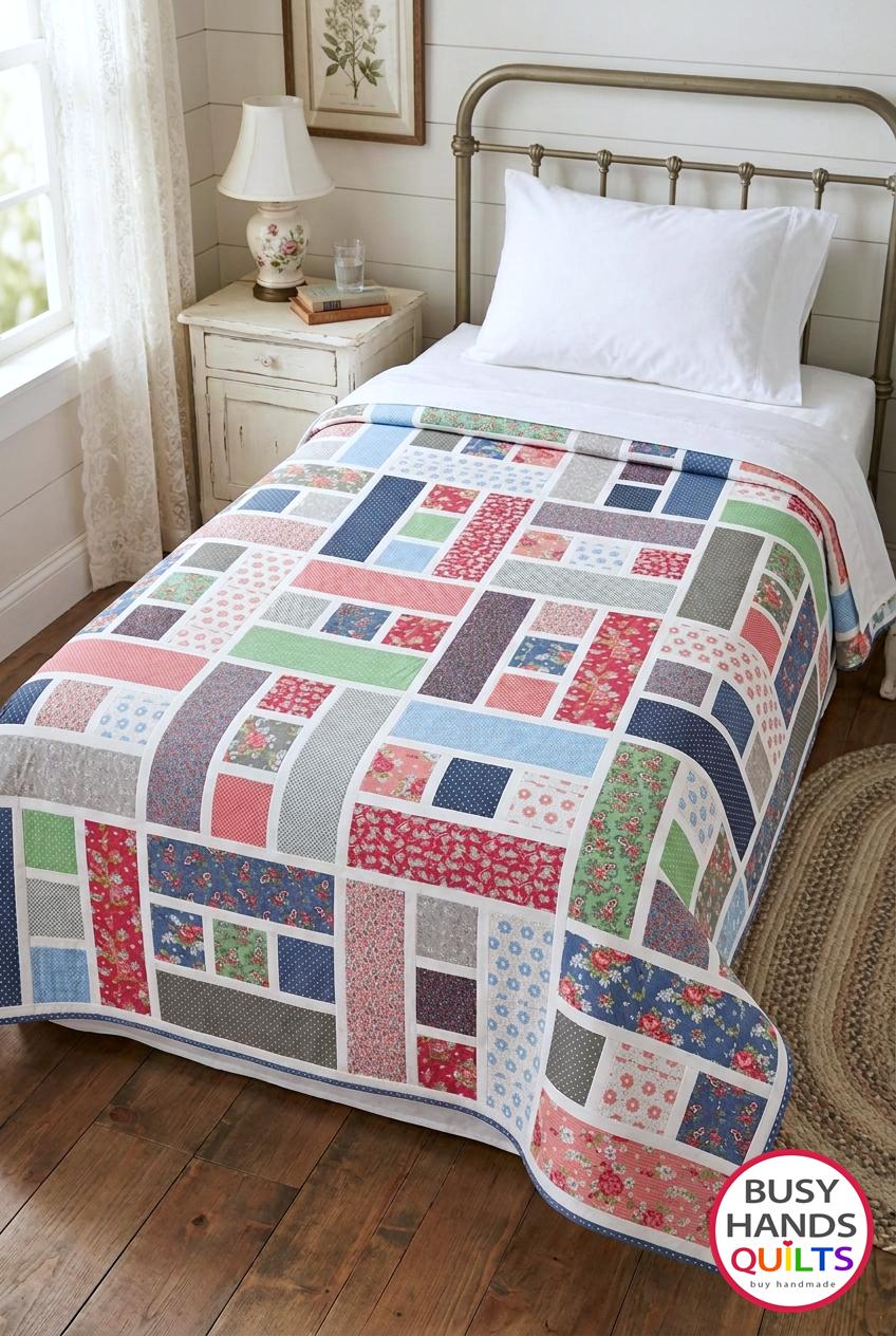 Blessings Twin Quilt Kit in A Cat Named Stitch Kit TWO