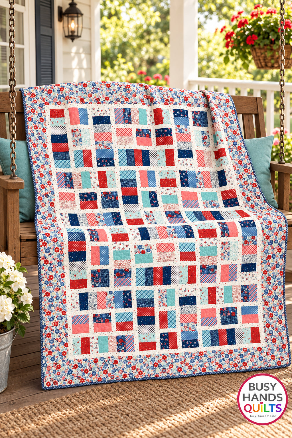 Gratitude THROW Quilt Kit in Star Spangled Beauty