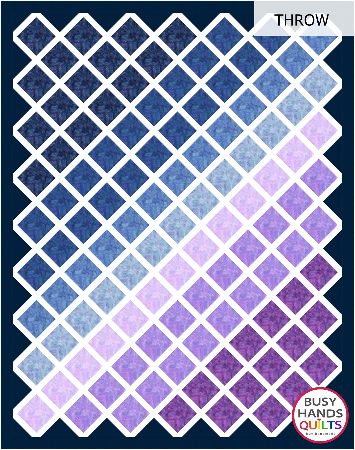 Gradient Quilt Kit in Watercolor - Throw Size