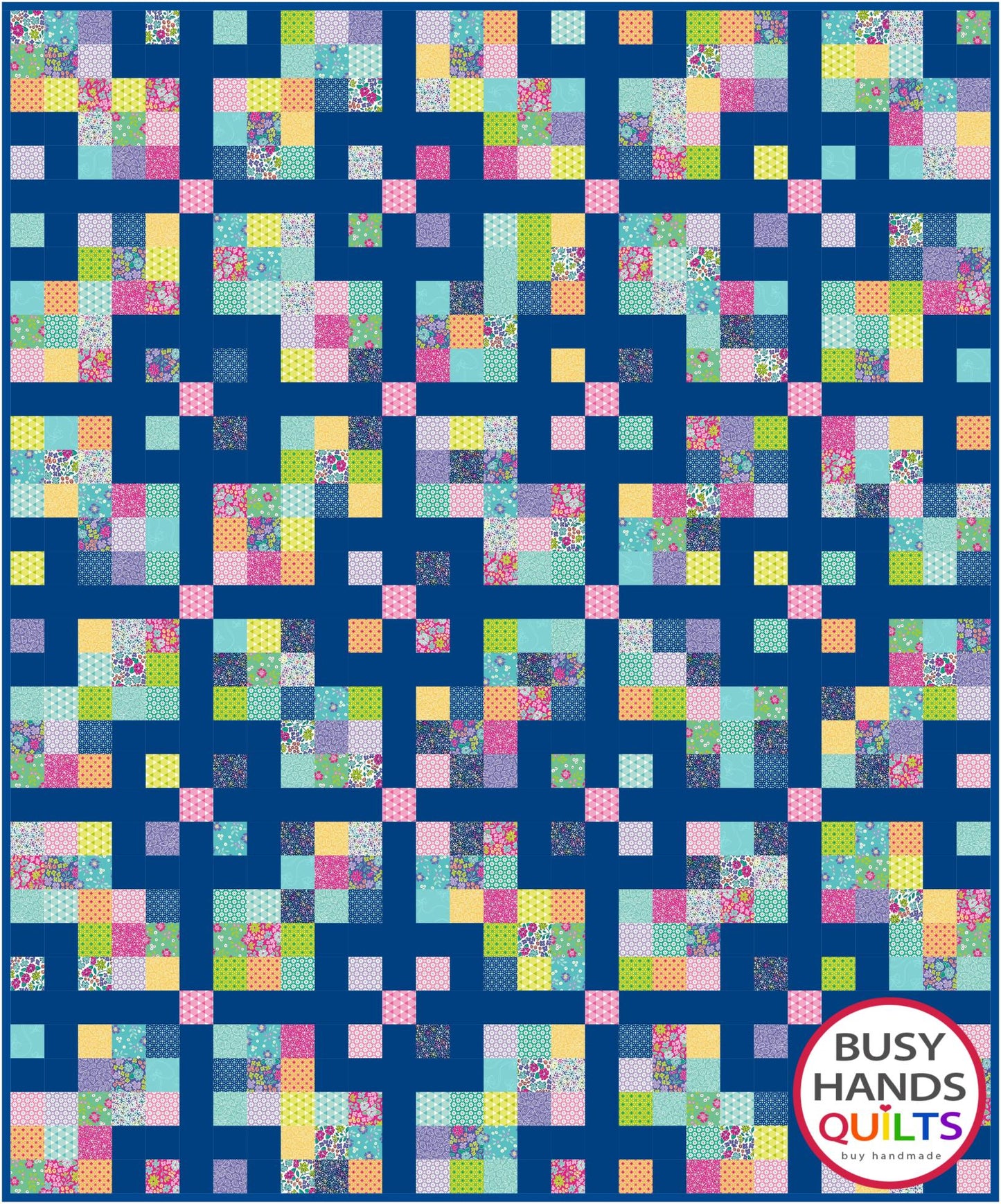 Grid Pop Quilt Pattern PDF DOWNLOAD