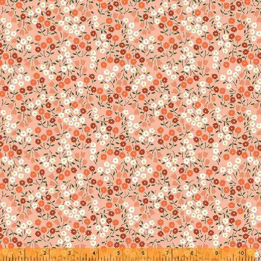 5/8 Yard Forget Me Not Ditsy Floral in Peach by Windham Fabrics 53011-10 #9