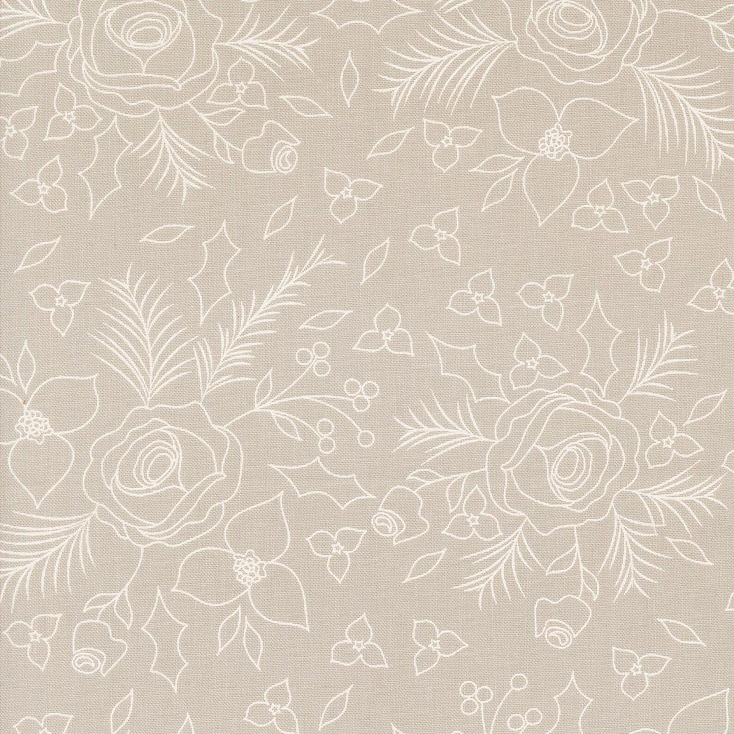 1/2 Yard - Winter Sketch in Tan from Starberry by Coriander Quilts for Moda 29181 #28