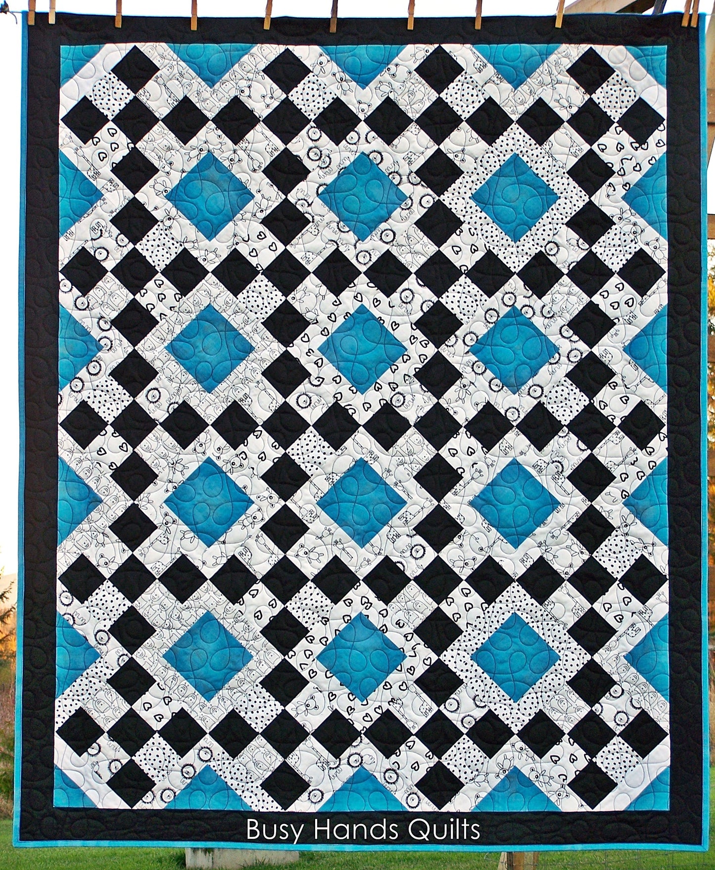 Granny's Square Patch Quilt Pattern PRINTED Busy Hands Quilts {$price}