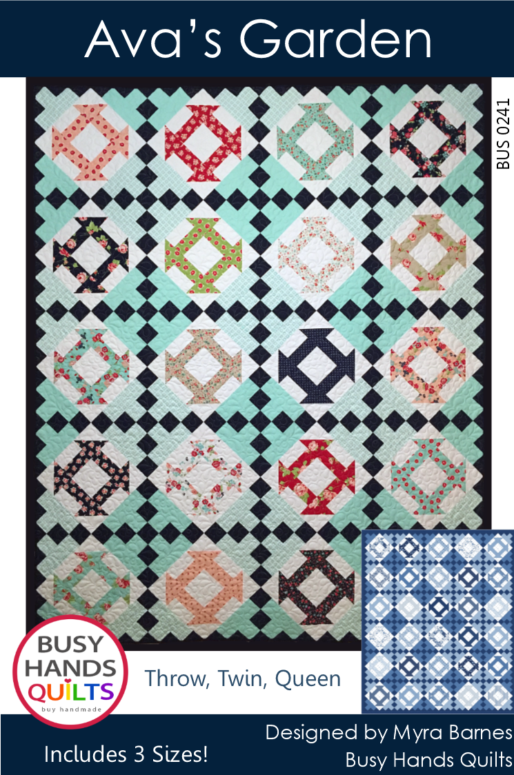 Ava's Garden Quilt Pattern PDF DOWNLOAD Busy Hands Quilts $12.99