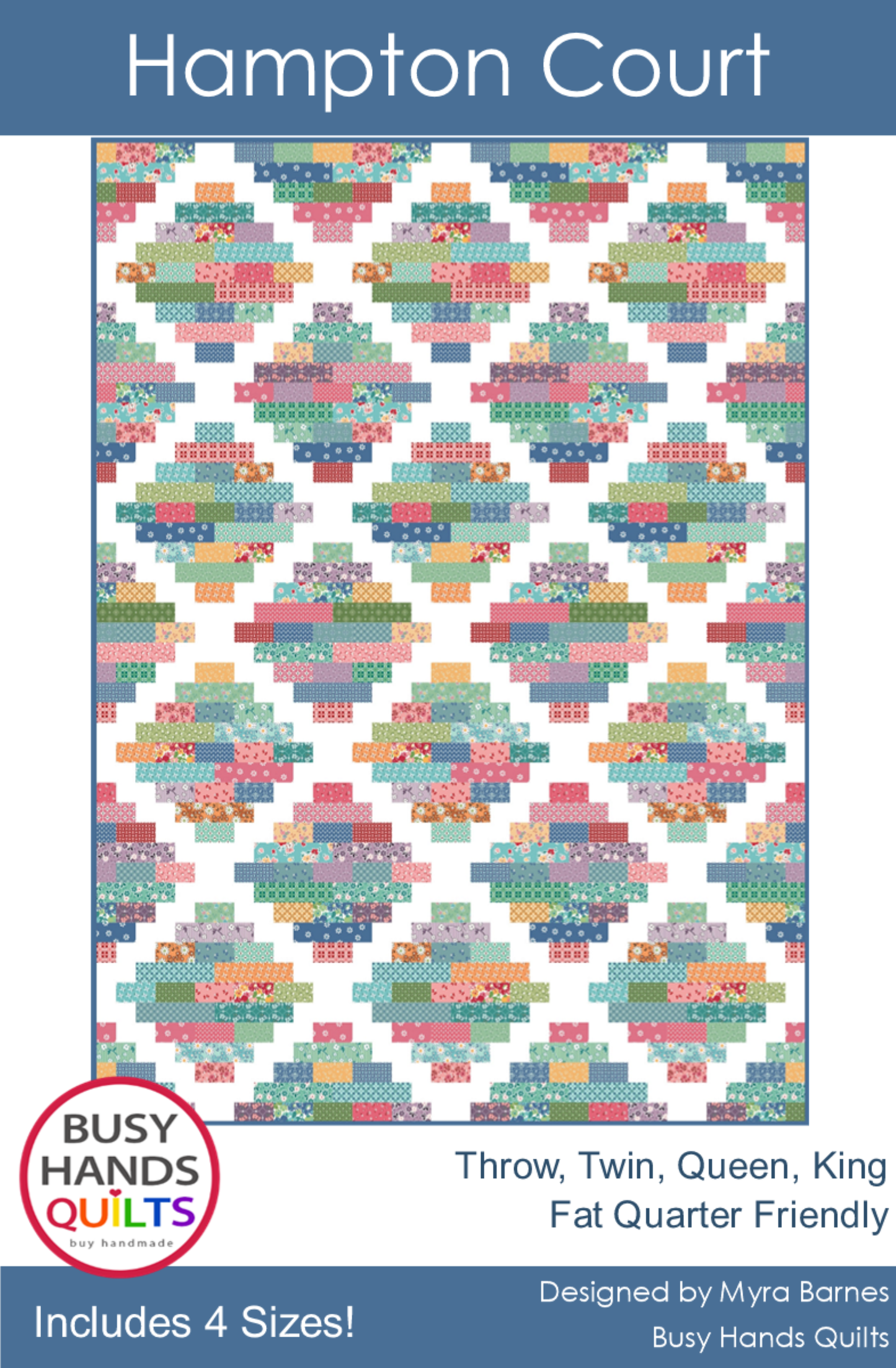 Hampton Court Quilt Pattern PDF DOWNLOAD
