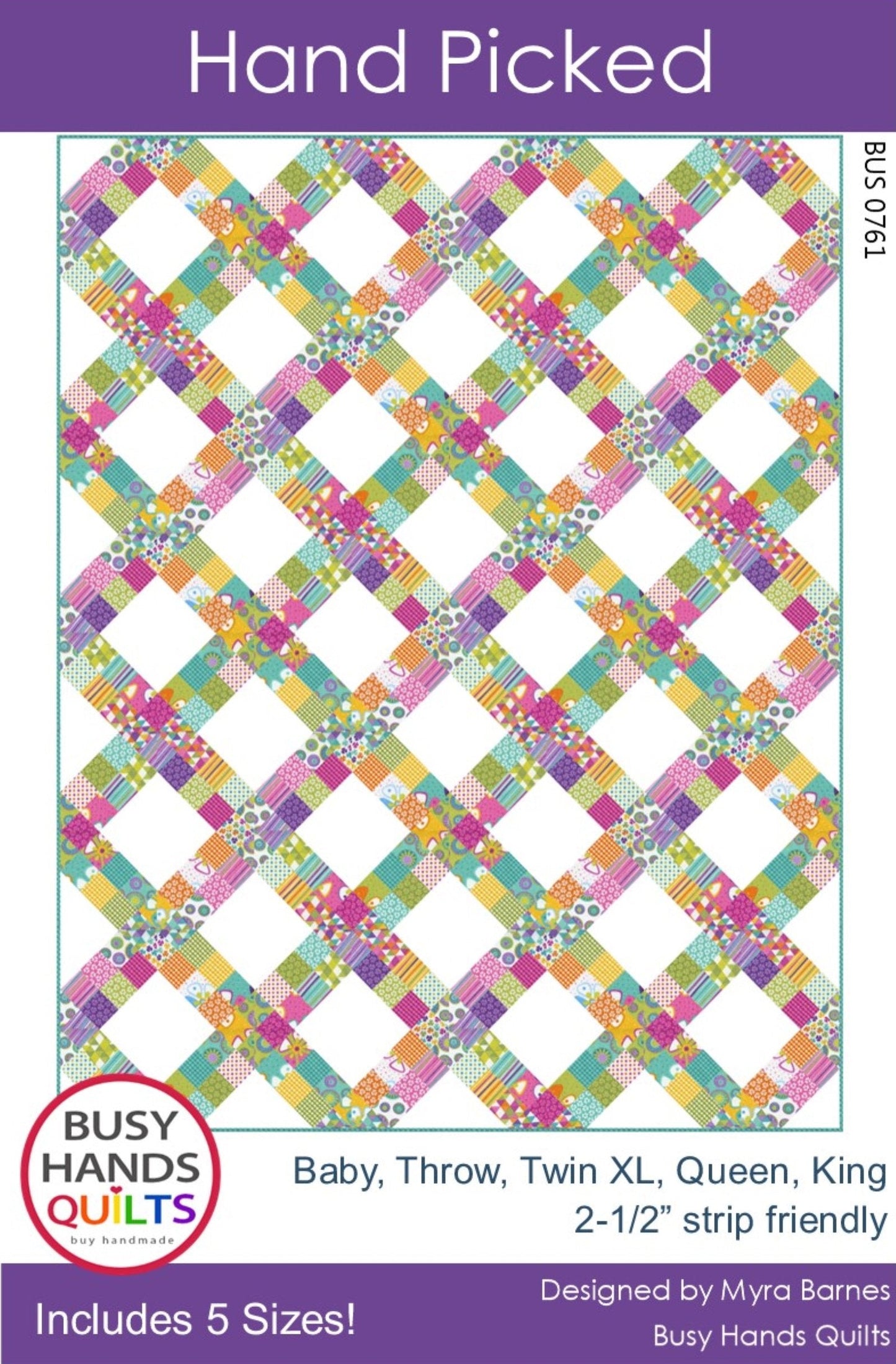 Hand Picked Quilt Pattern PRINTED Busy Hands Quilts {$price}