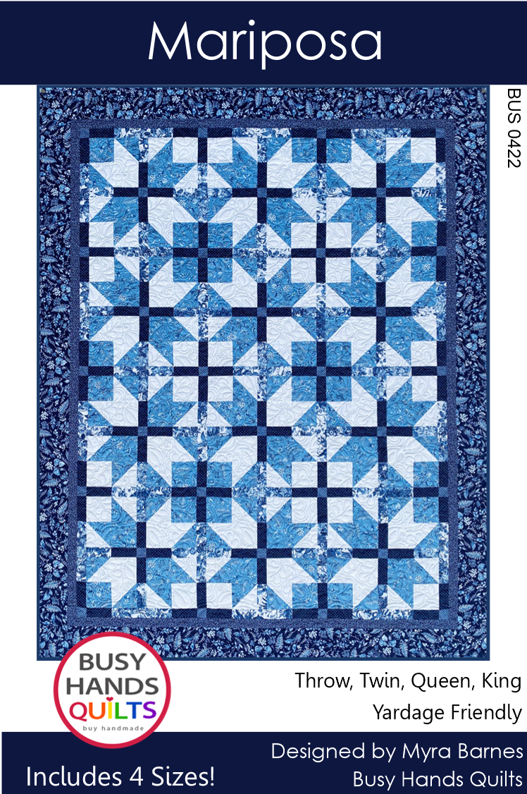 Mariposa Quilt Pattern PRINTED Busy Hands Quilts {$price}