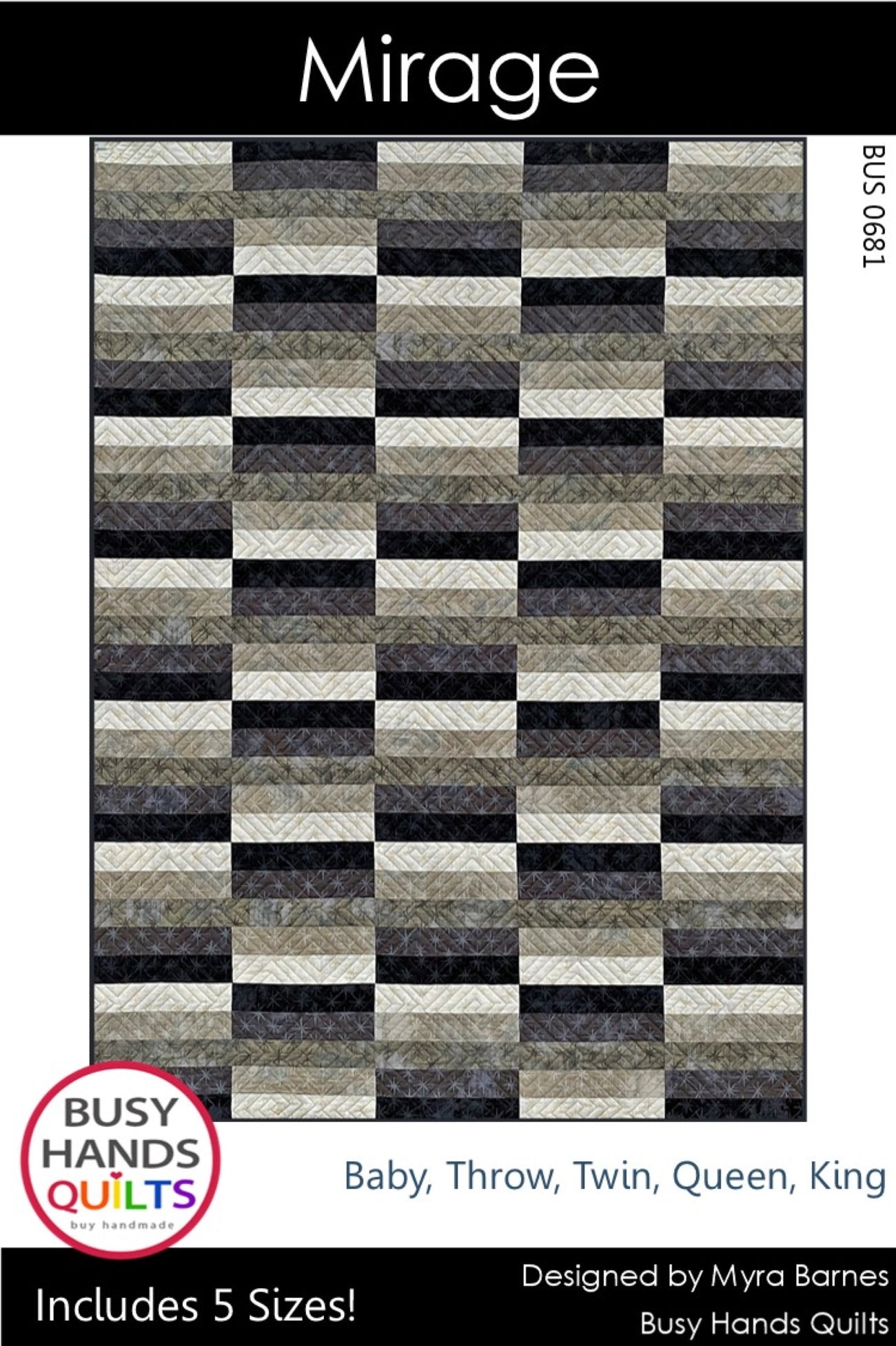 Mirage Quilt Pattern PDF DOWNLOAD Busy Hands Quilts $12.99