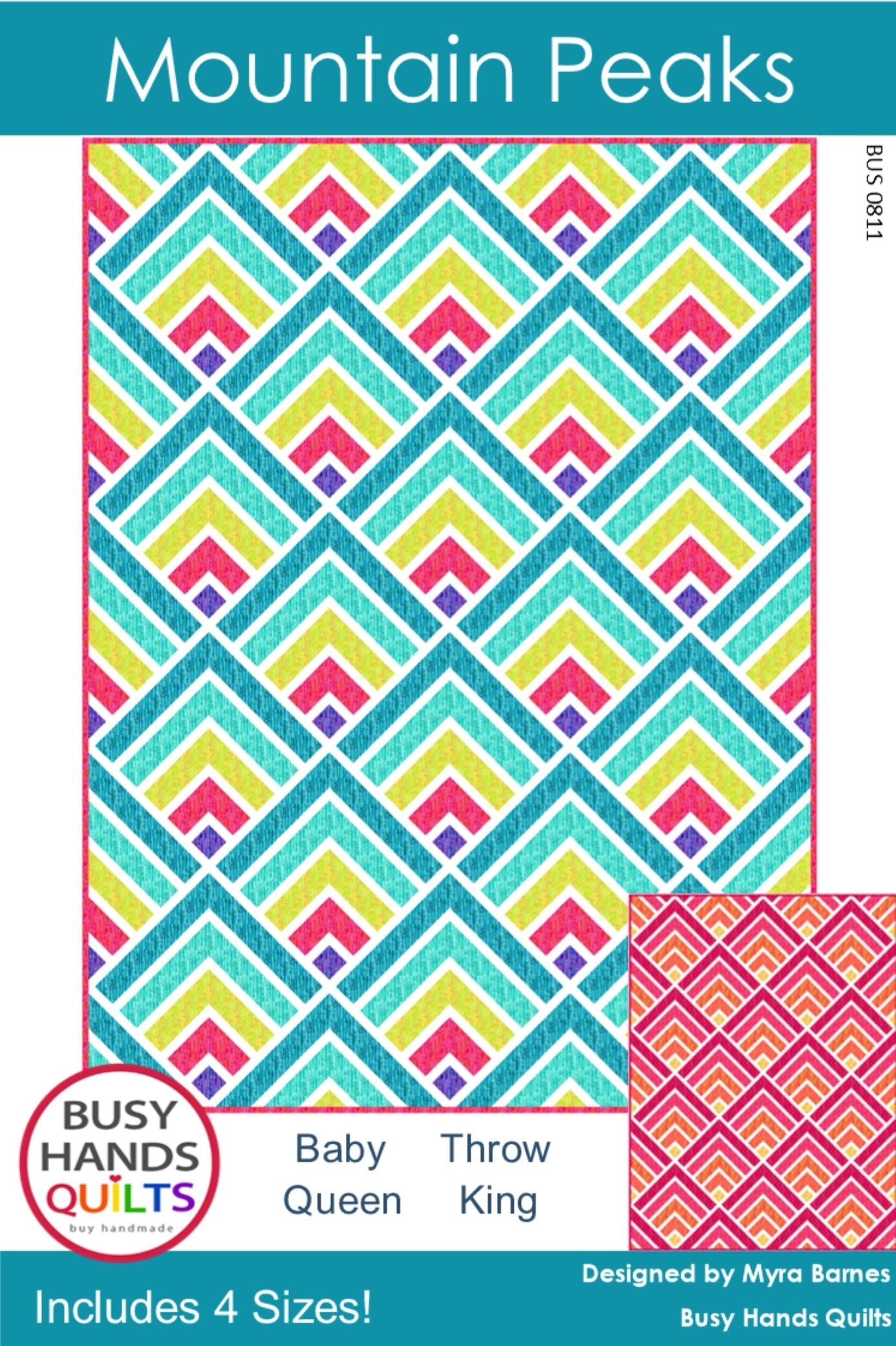 Mountain Peaks Quilt Pattern PDF DOWNLOAD Busy Hands Quilts $12.99