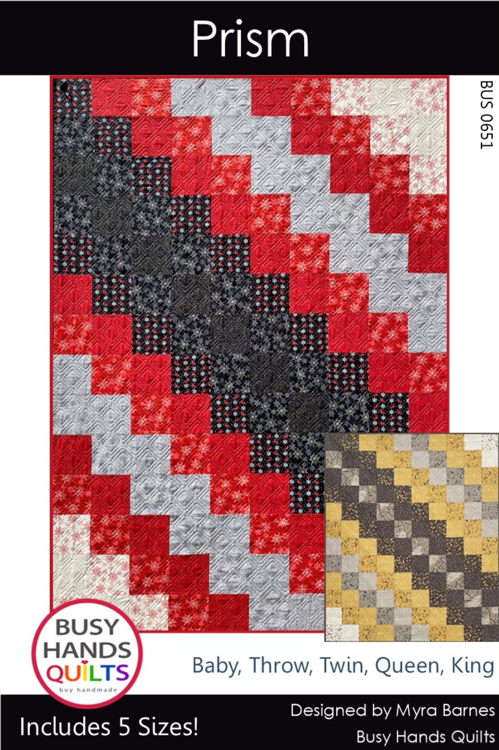 Prism Quilt Pattern PDF DOWNLOAD Busy Hands Quilts $12.99