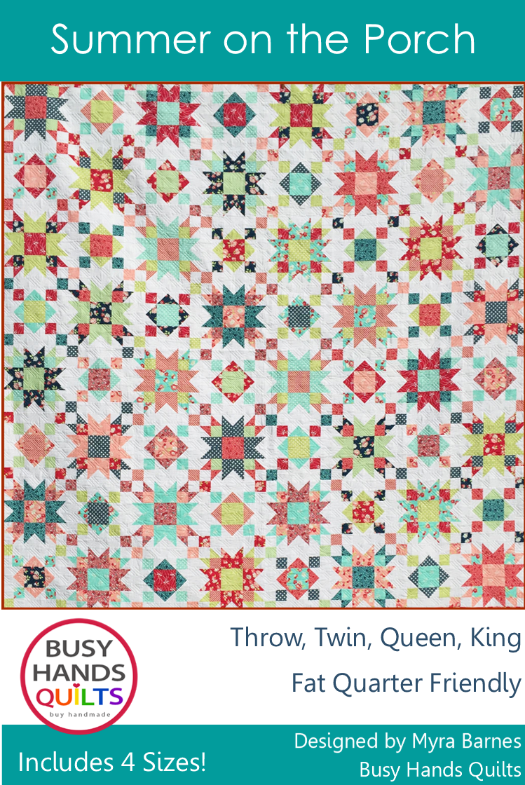 Summer on the Porch Quilt Pattern PRINTED Busy Hands Quilts {$price}