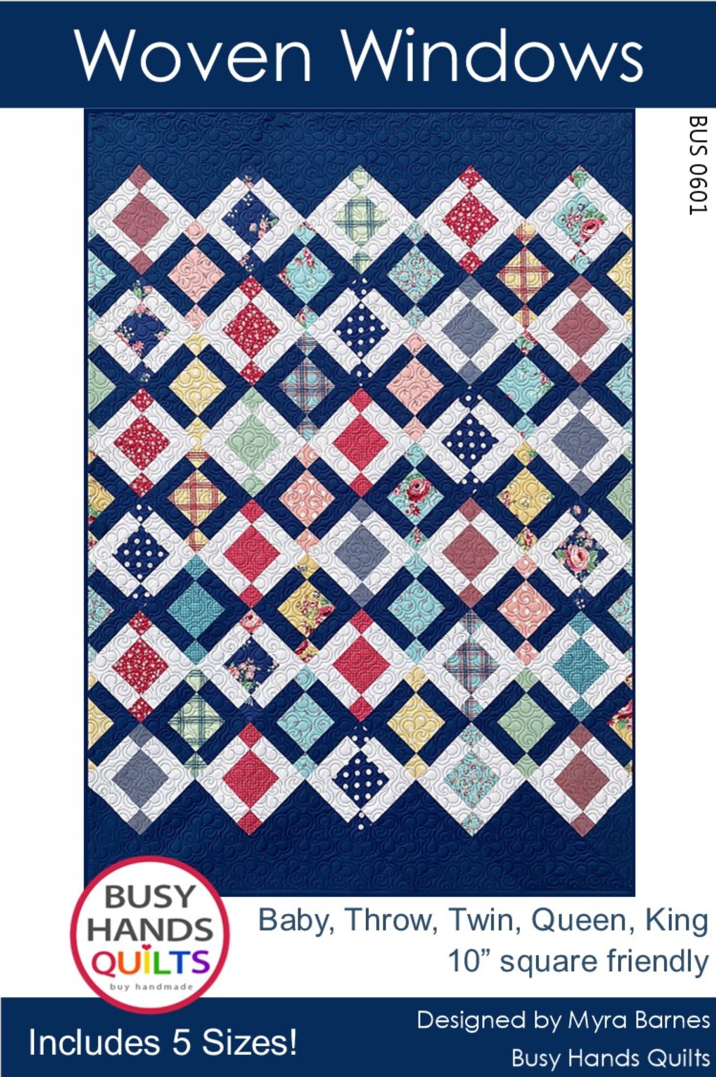 Woven Windows Quilt Pattern PDF DOWNLOAD Busy Hands Quilts $12.99