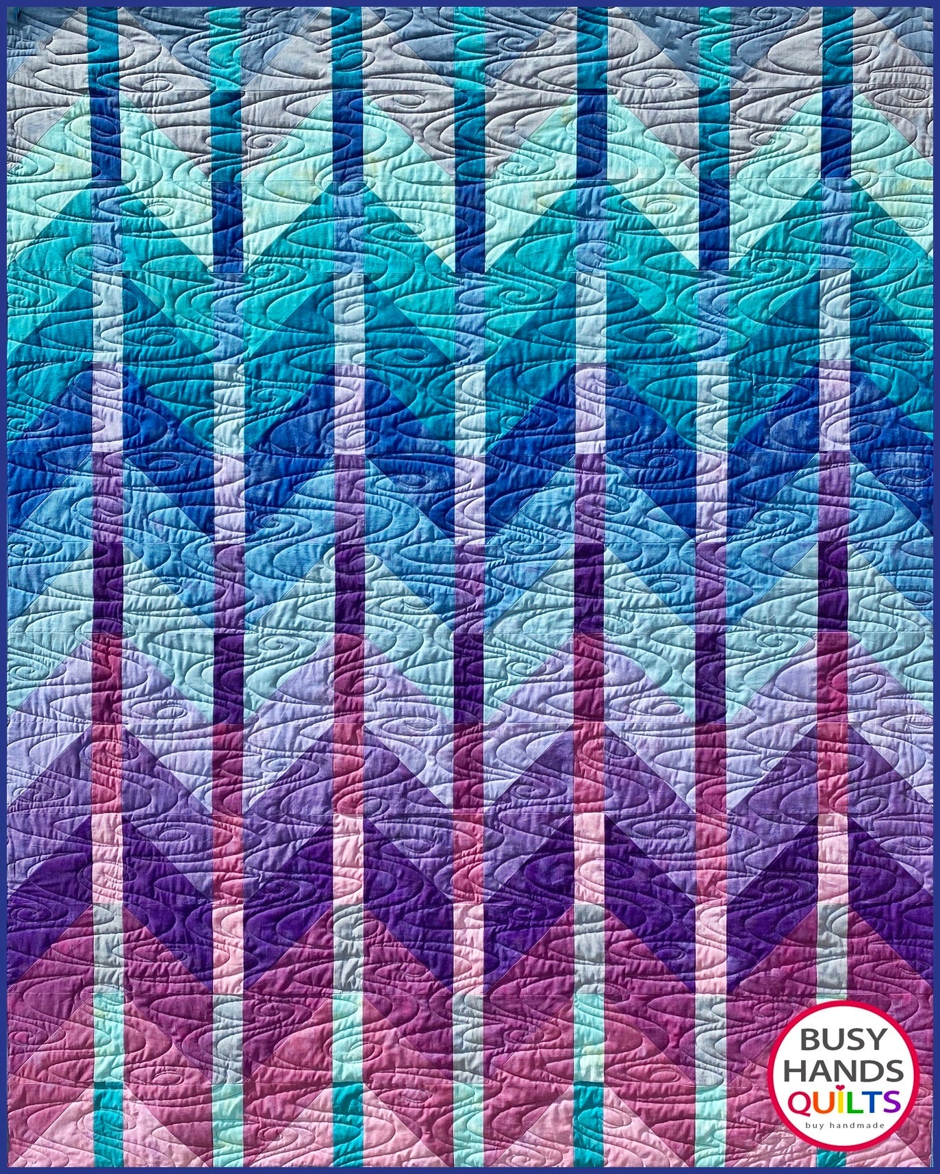 Ombre Mountains Quilt Pattern PDF DOWNLOAD Busy Hands Quilts $12.99