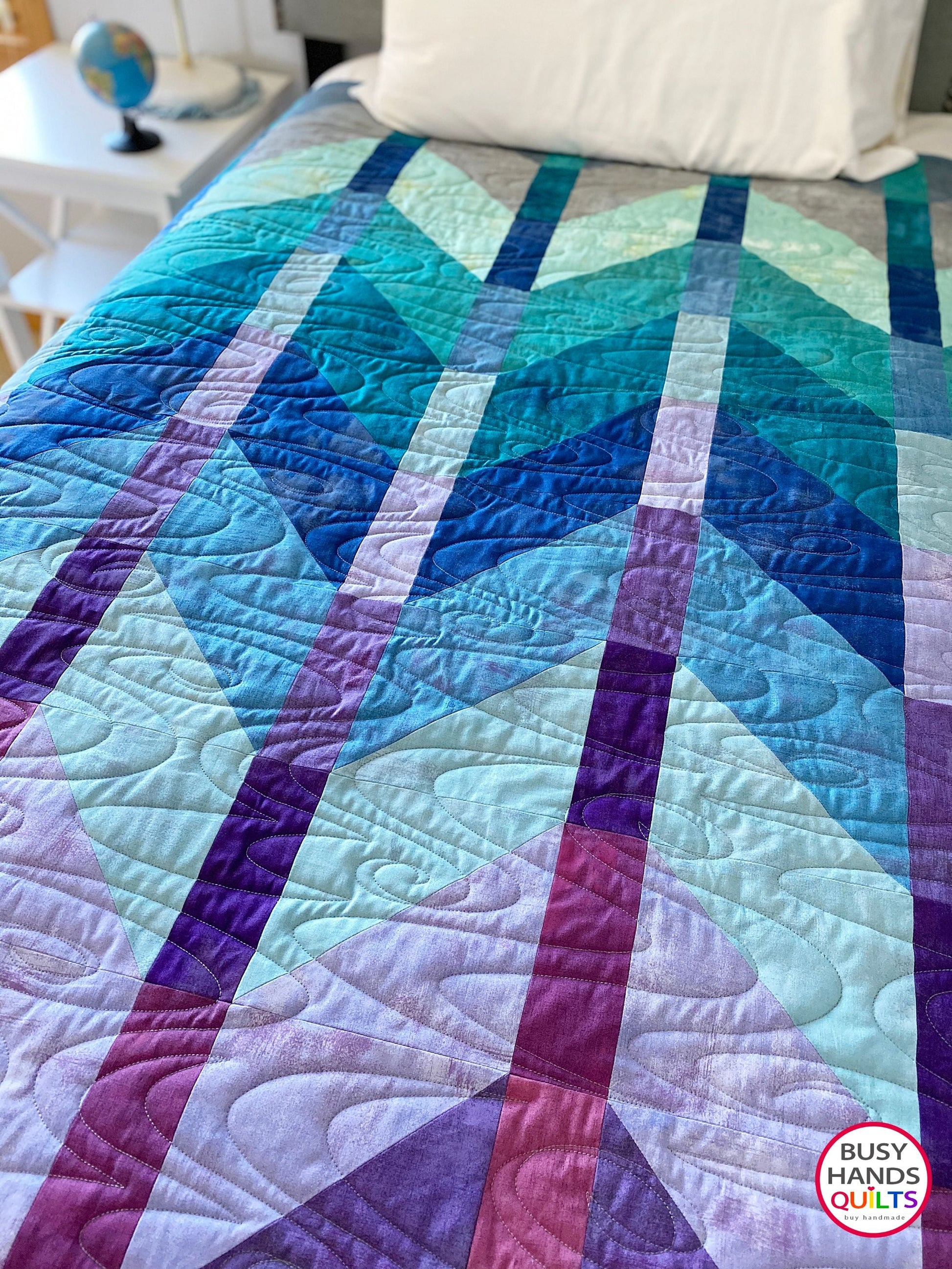 Ombre Mountains Quilt Pattern PDF DOWNLOAD Busy Hands Quilts $12.99