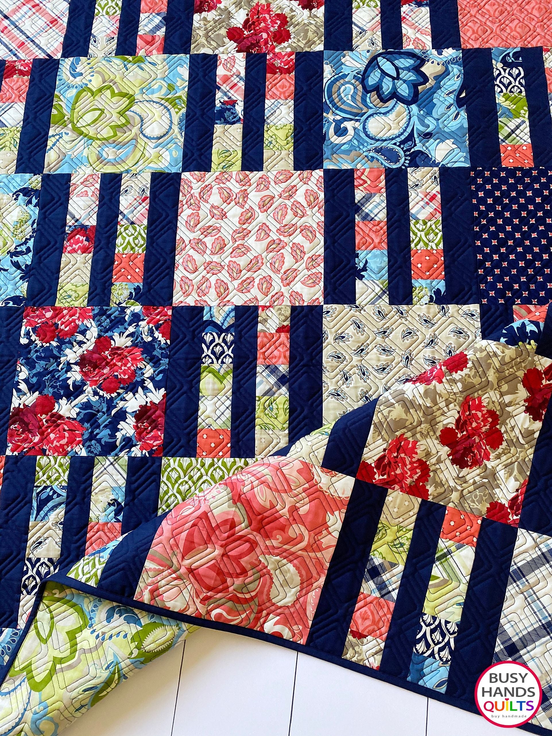 Picket Fence Quilt Pattern PDF DOWNLOAD Busy Hands Quilts $12.99