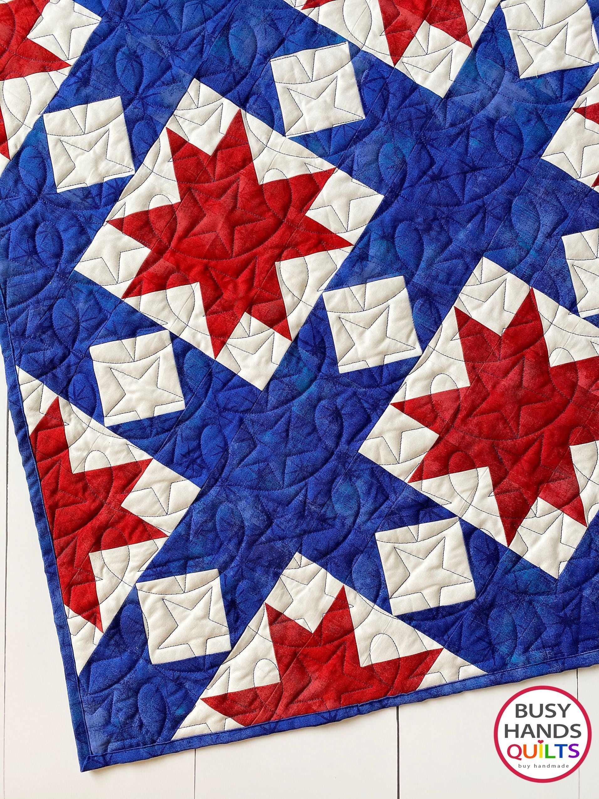 School Colors Quilt Pattern PRINTED Busy Hands Quilts {$price}