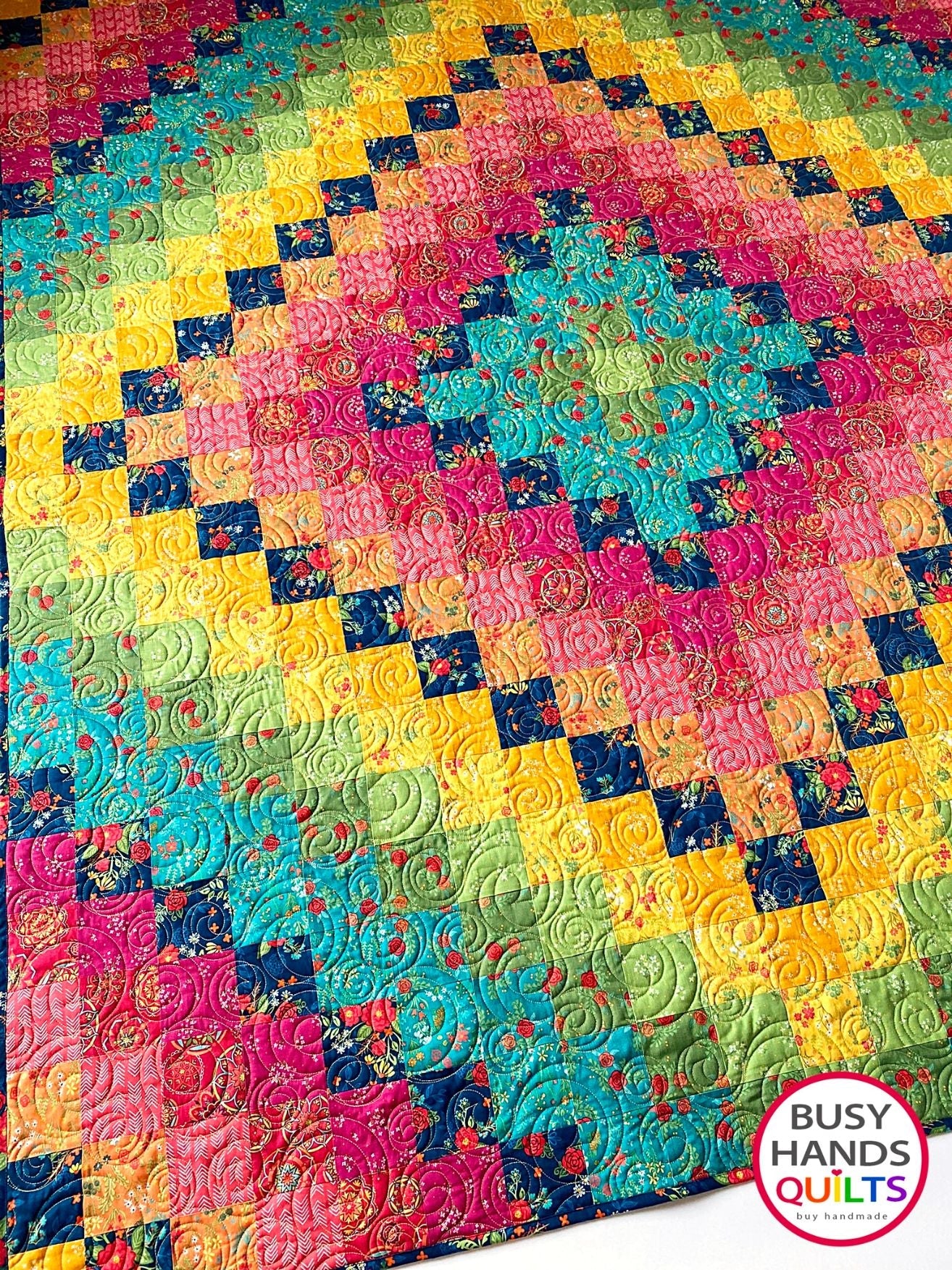 Around the World Quilt Pattern PDF DOWNLOAD Busy Hands Quilts $12.99