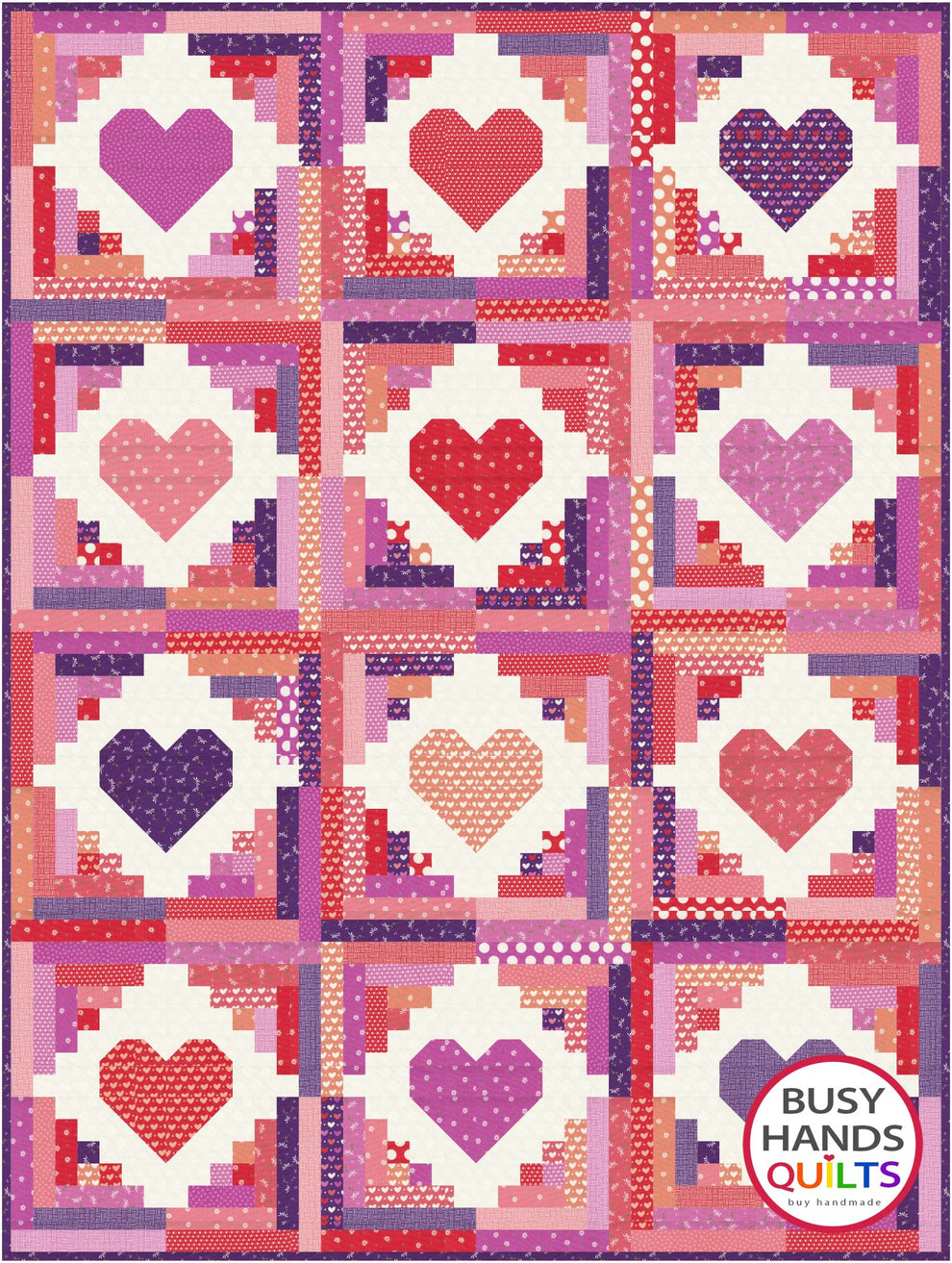 Quilty Cabins Quilt Pattern by Busy Hands Quilts