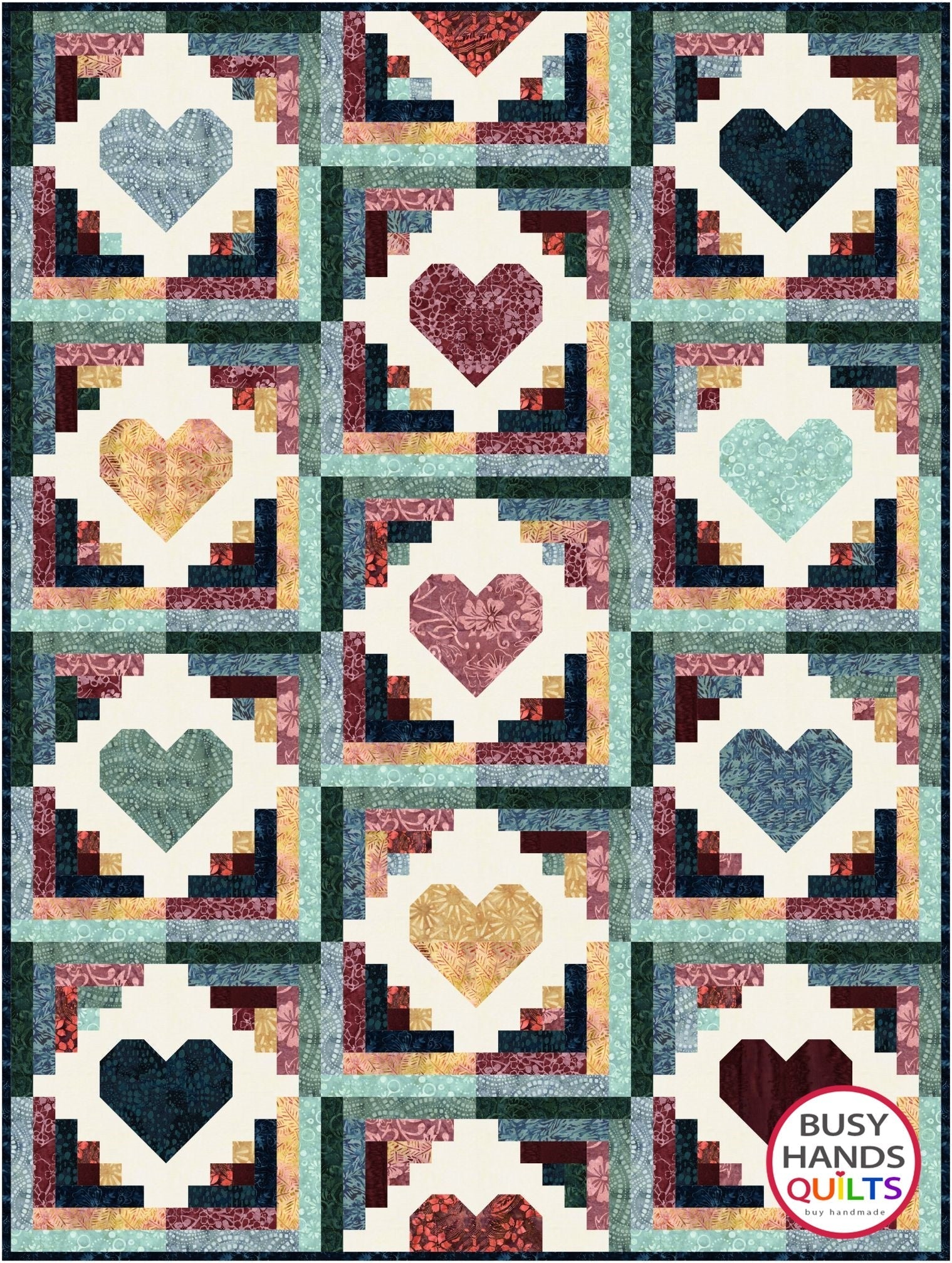 Quilty Cabins Quilt Pattern PRINTED Busy Hands Quilts {$price}