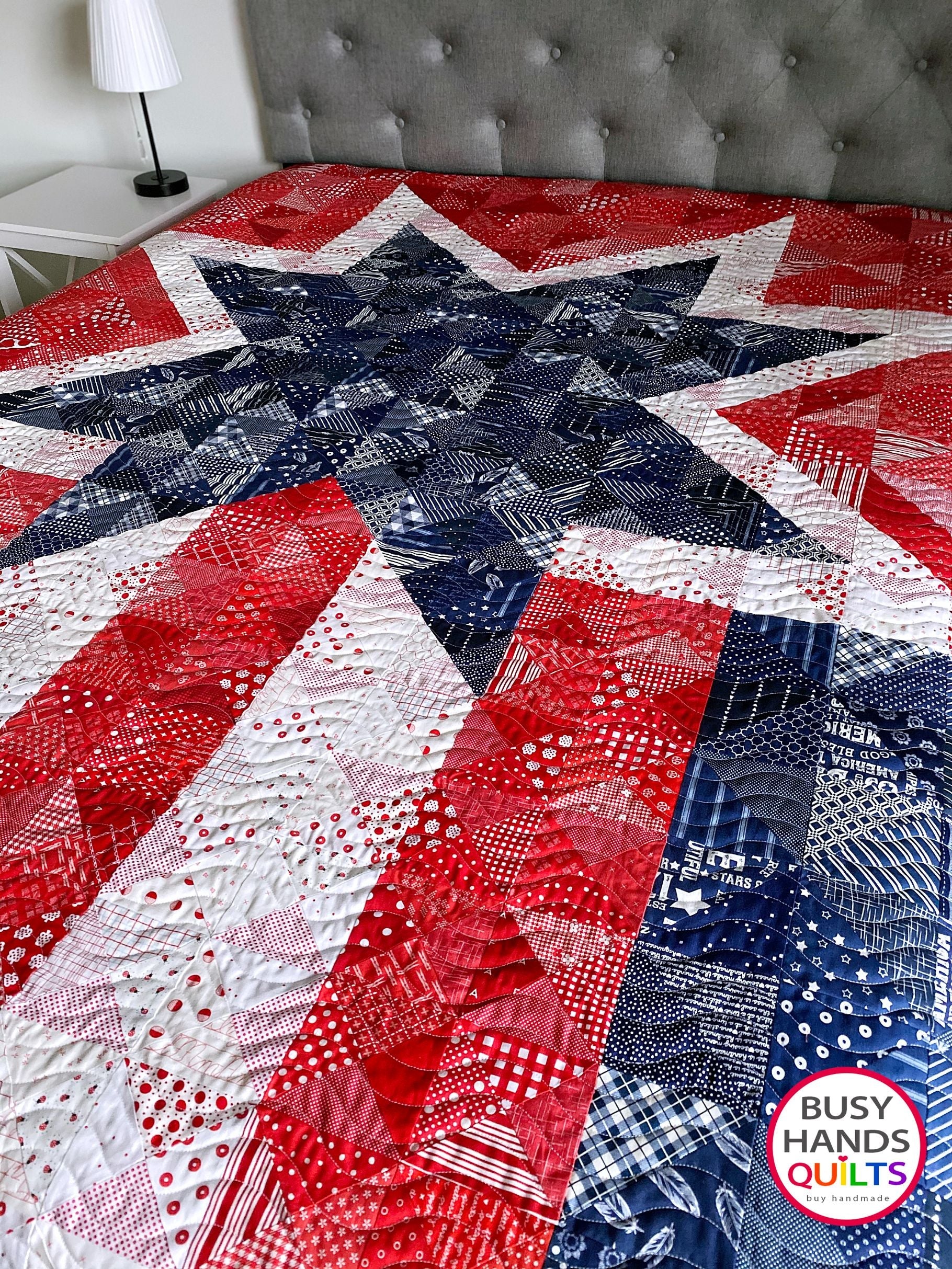 Spangled Pattern Star Spangled Quilt Pattern by Busy Hands Quilts