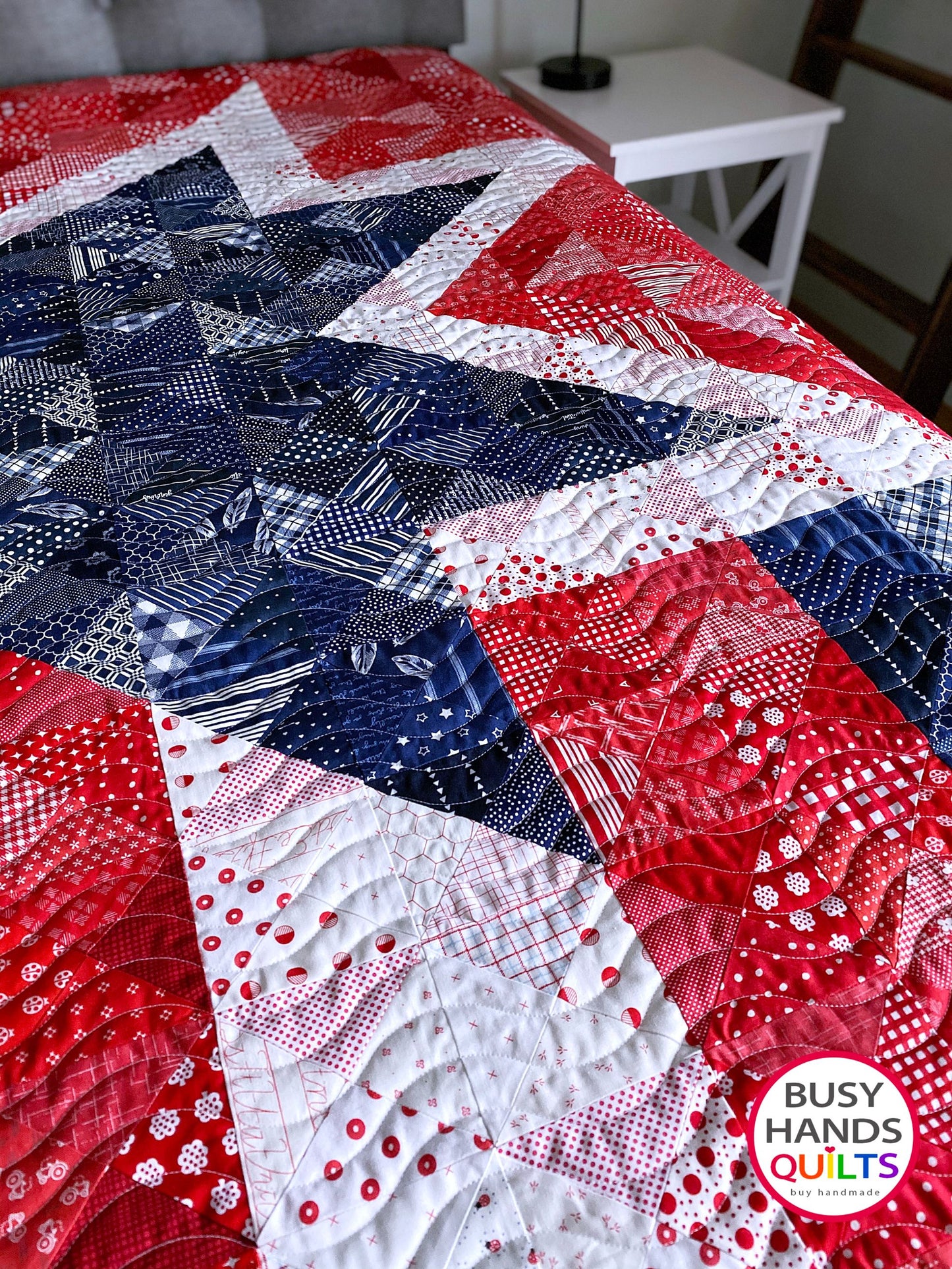 Star Spangled Quilt Pattern PRINTED Busy Hands Quilts {$price}