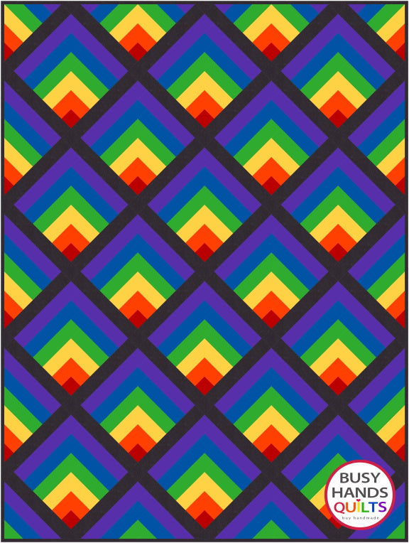 Waterfall II Quilt Pattern PDF DOWNLOAD Busy Hands Quilts $12.99