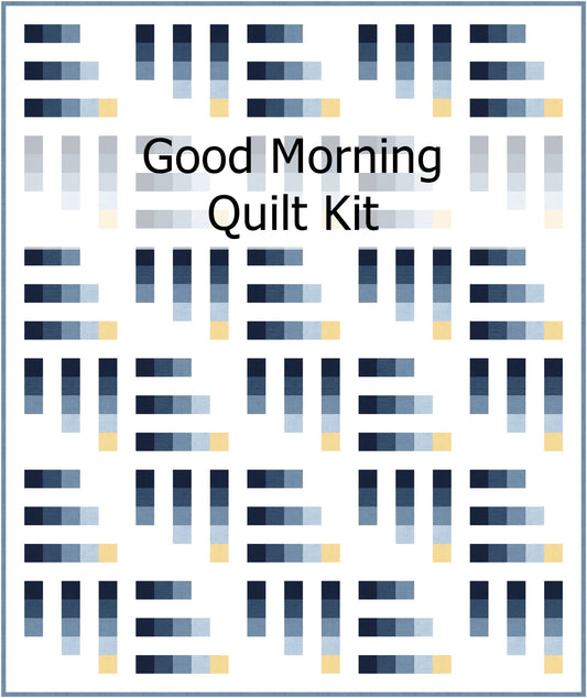 Good Morning Quilt Kit in Blues - Throw or Queen Size