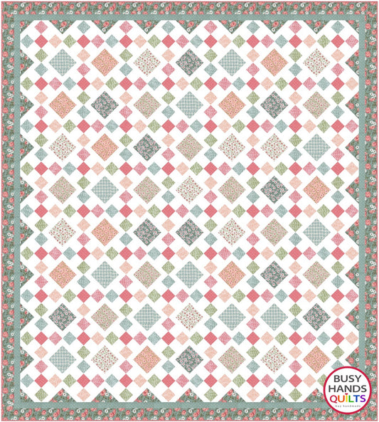 Granny's Square Patch Quilt Pattern PDF DOWNLOAD