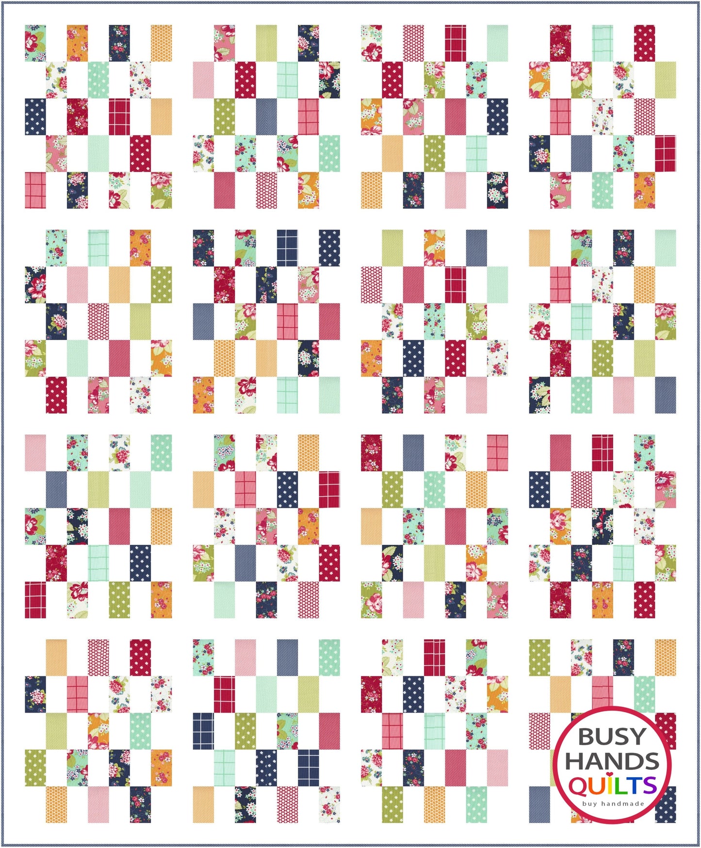 Gridwork Quilt Pattern PRINTED Busy Hands Quilts {$price}