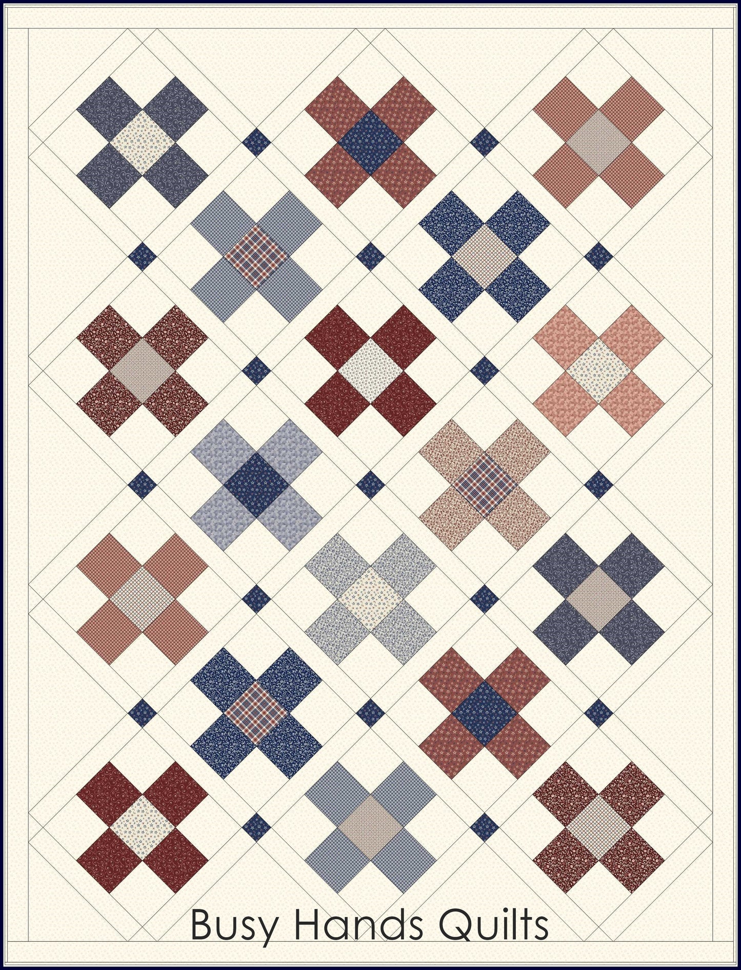 Hometown Quilt Pattern PDF DOWNLOAD Busy Hands Quilts $12.99