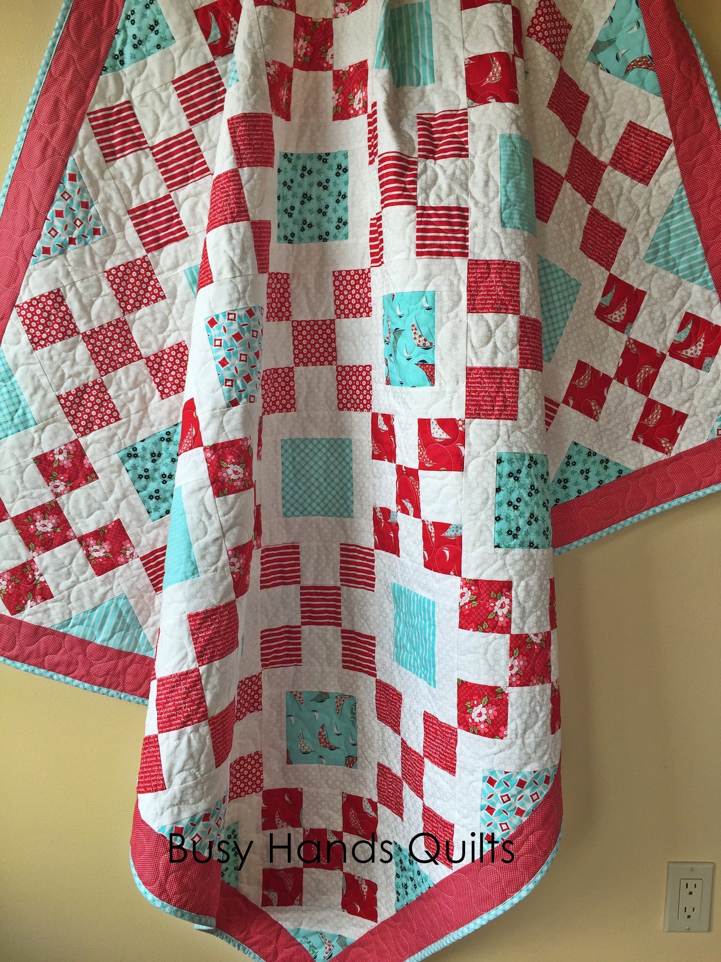 Granny's Square Patch Quilt Pattern PDF DOWNLOAD Busy Hands Quilts $12.99