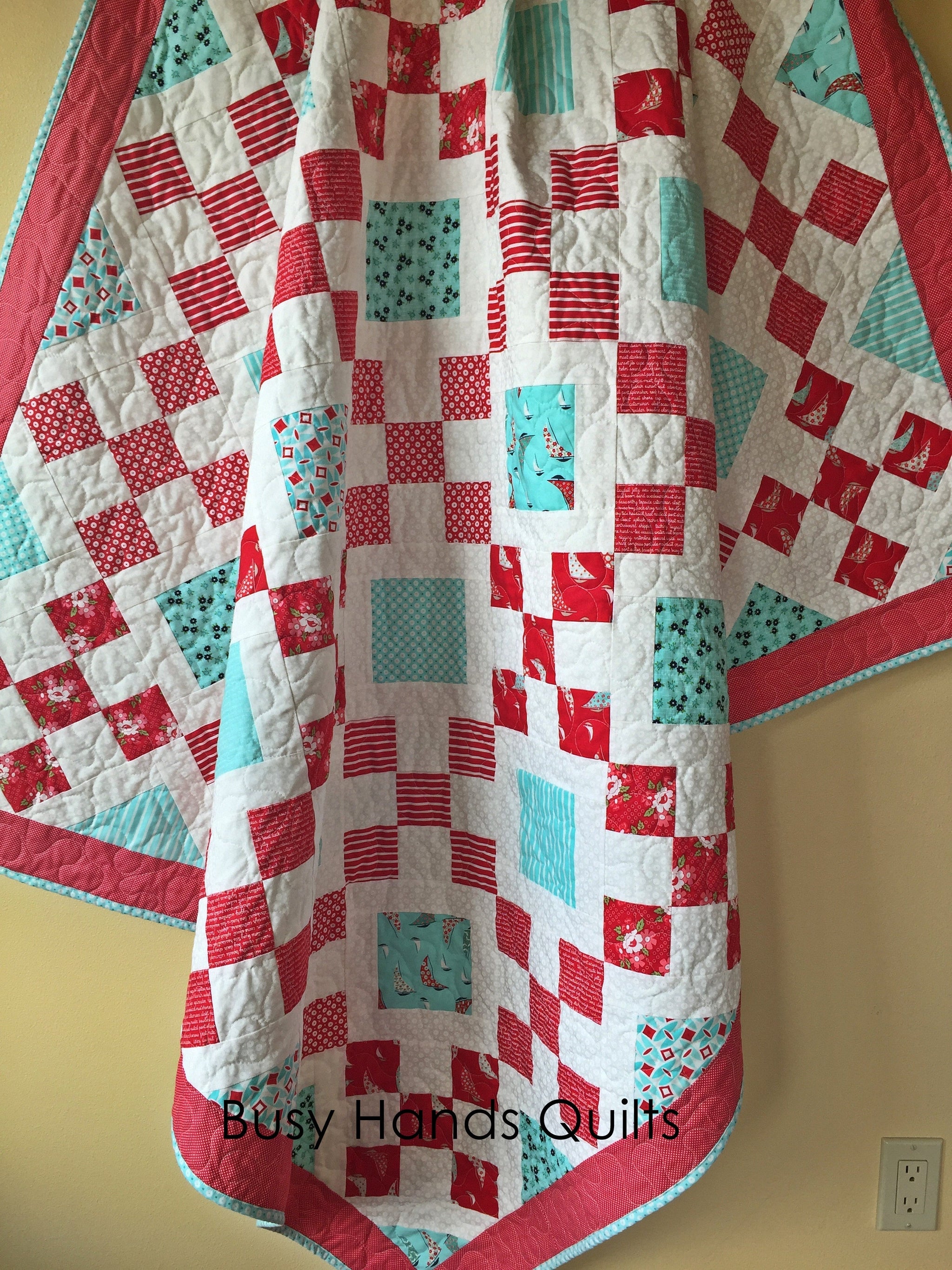 Granny's Square Patch Quilt Pattern by Busy Hands Quilts