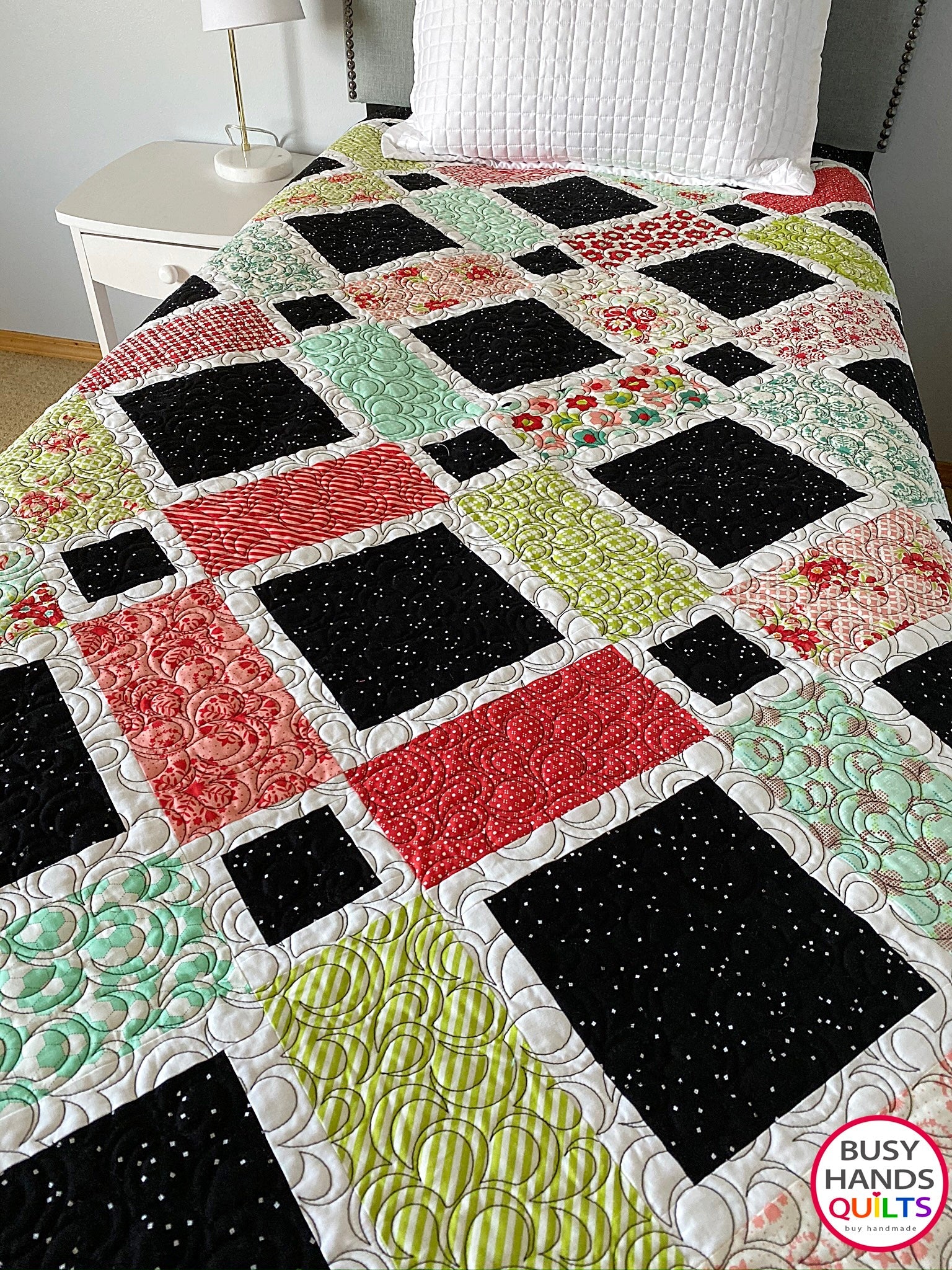 Through the Looking Glass - newest A Handmade One of a Kind Crib Quilt