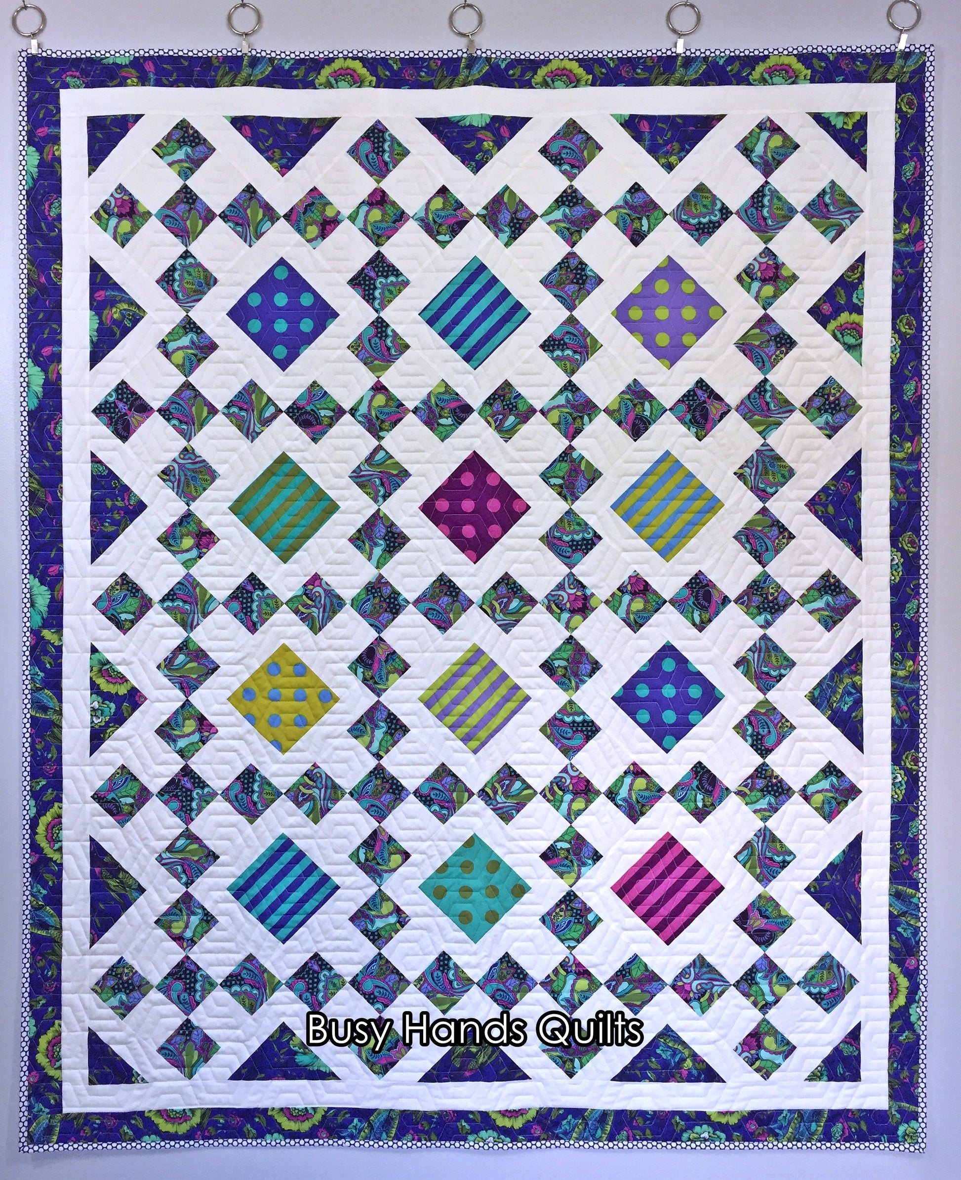 Granny's Square Patch Quilt Pattern PDF DOWNLOAD Busy Hands Quilts $12.99