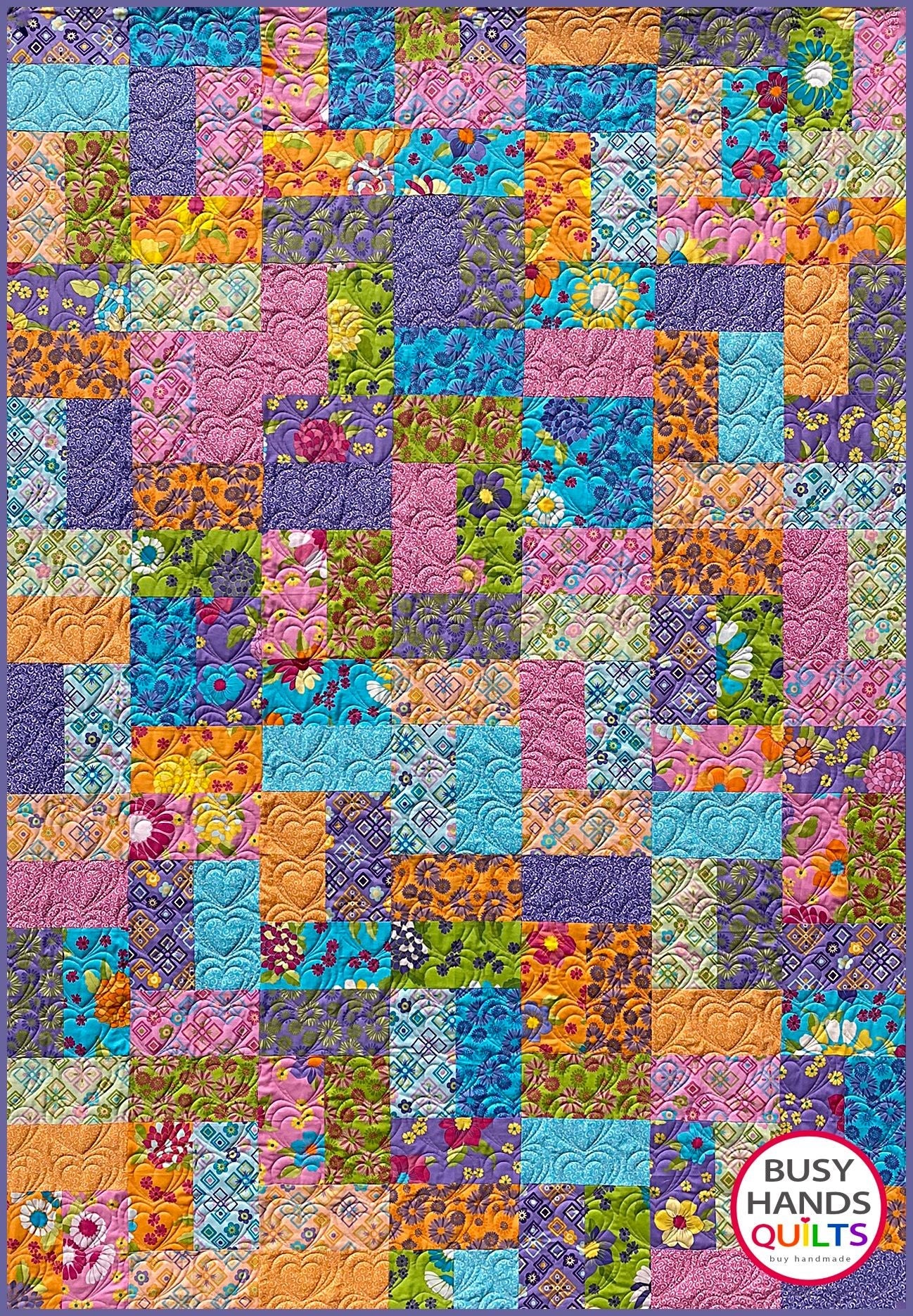 Oh Happy Day Quilt Pattern PDF DOWNLOAD Busy Hands Quilts $12.99