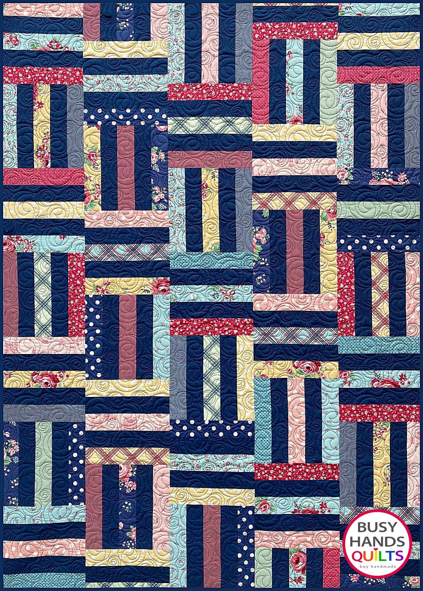 Skyline Divide Quilt Pattern PDF DOWNLOAD Busy Hands Quilts $12.99