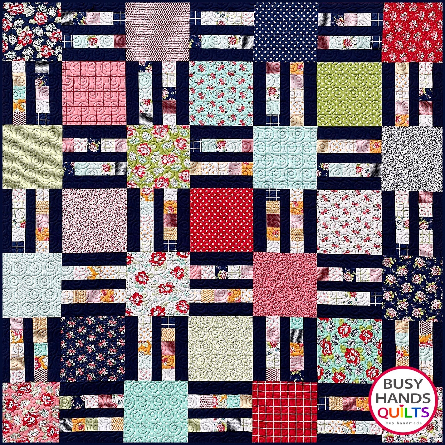 Picket Fence Quilt Pattern PDF DOWNLOAD Busy Hands Quilts $12.99