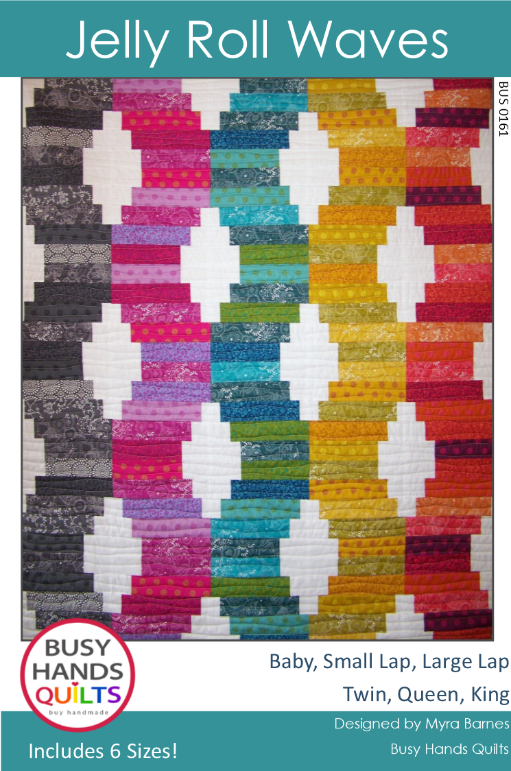 Jelly Roll Waves Quilt Pattern PDF DOWNLOAD Busy Hands Quilts $12.99